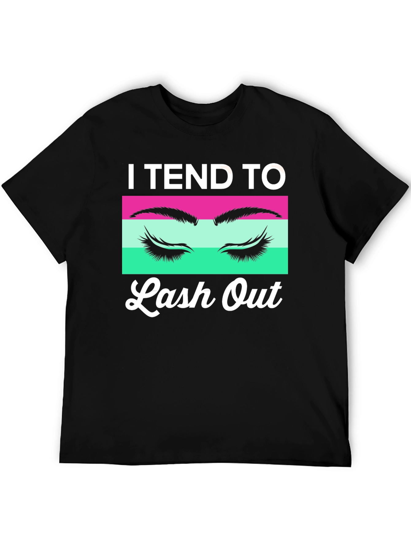 Black I Tend To Lash Out Graphic Tee view 5