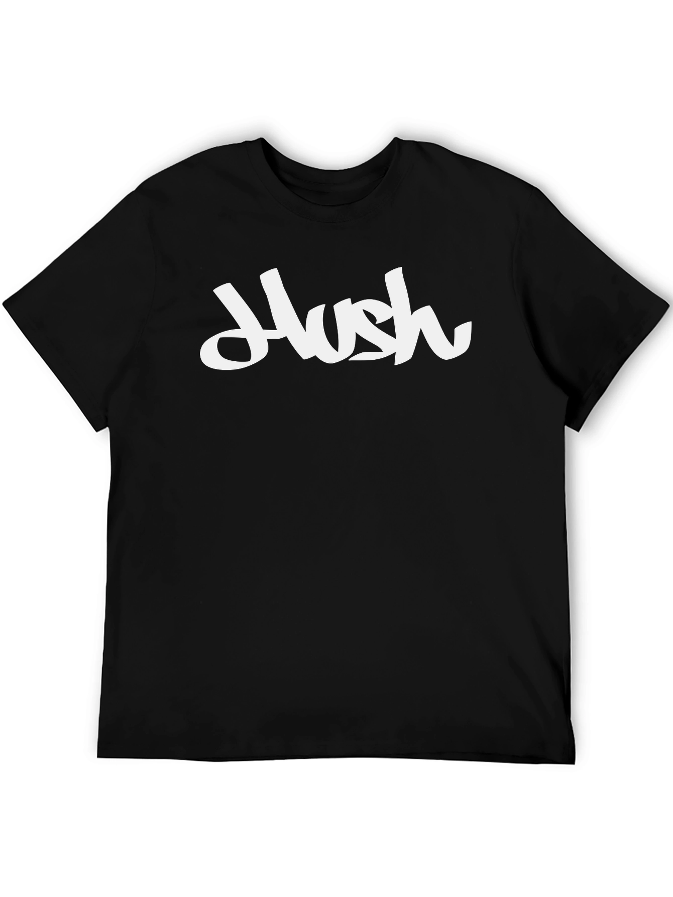 Black Hush Graphic Tee - Soft Cotton Blend view 5