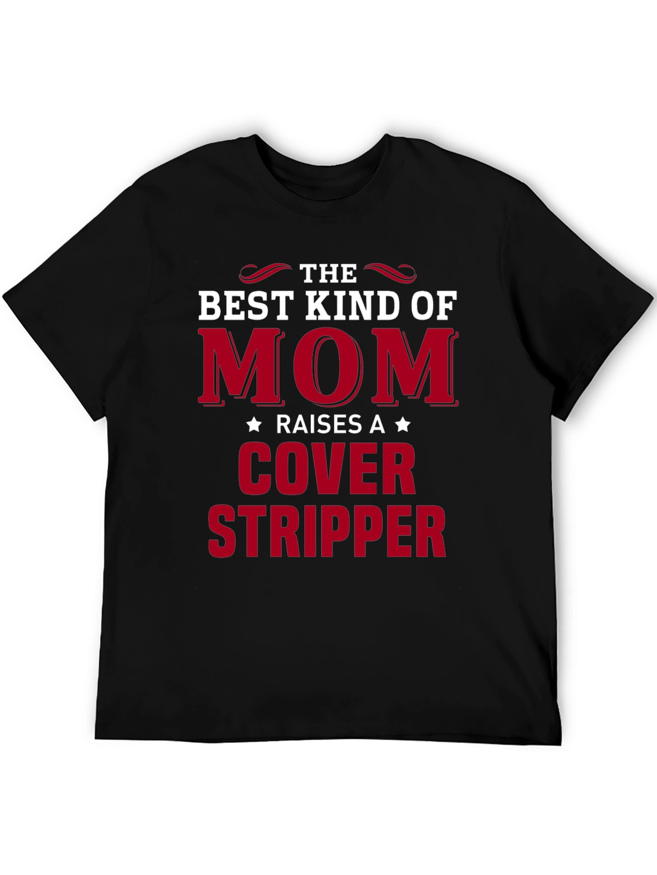 Black Mom Cover Stripper Graphic Tee view 5