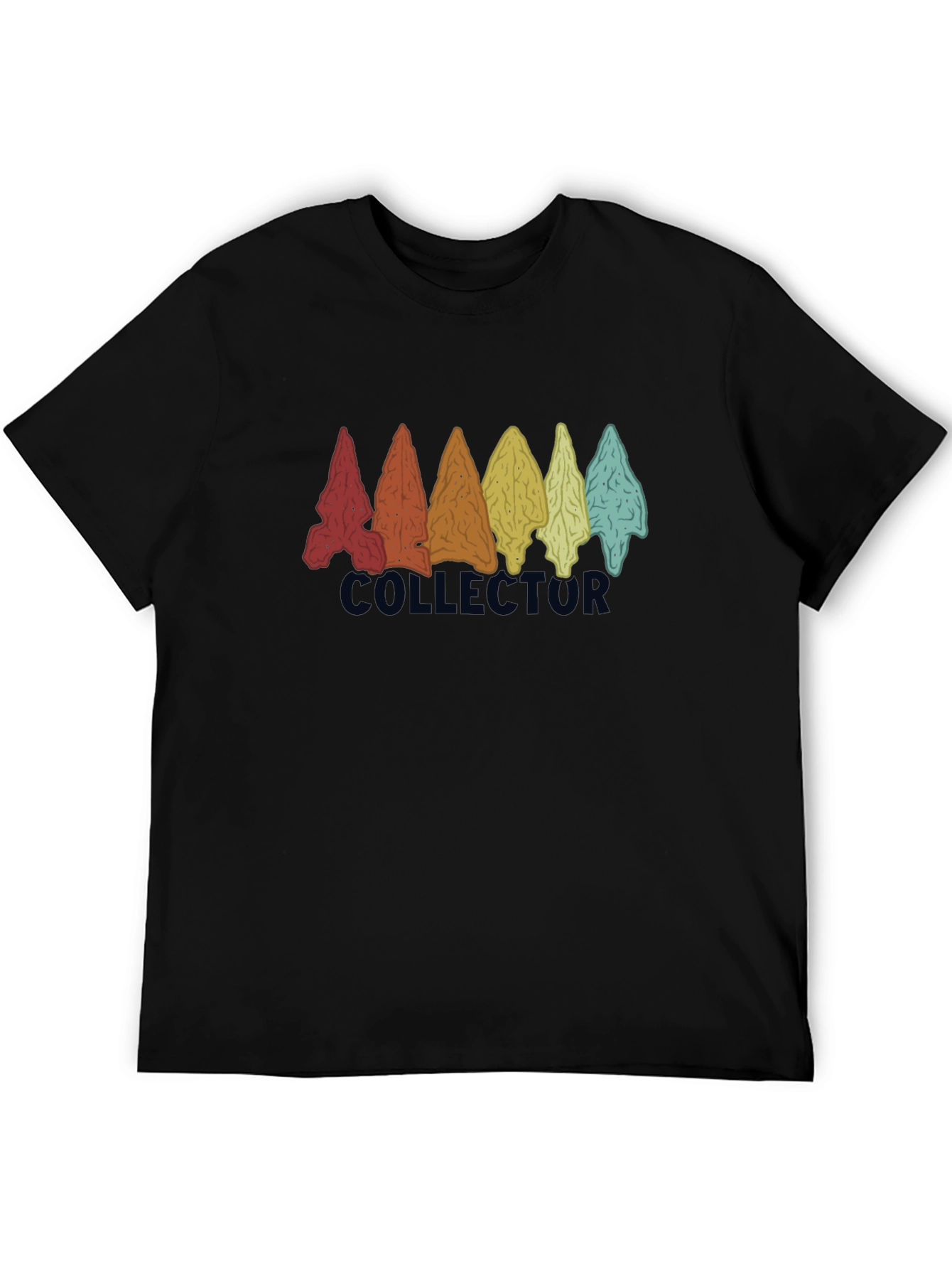 Black Collector Arrowhead T-Shirt | Unique Graphic Tee view 5