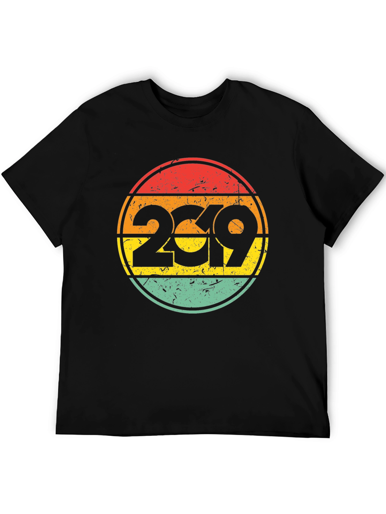 Black Retro 2019 T-Shirt - Vintage Style Tee view 5