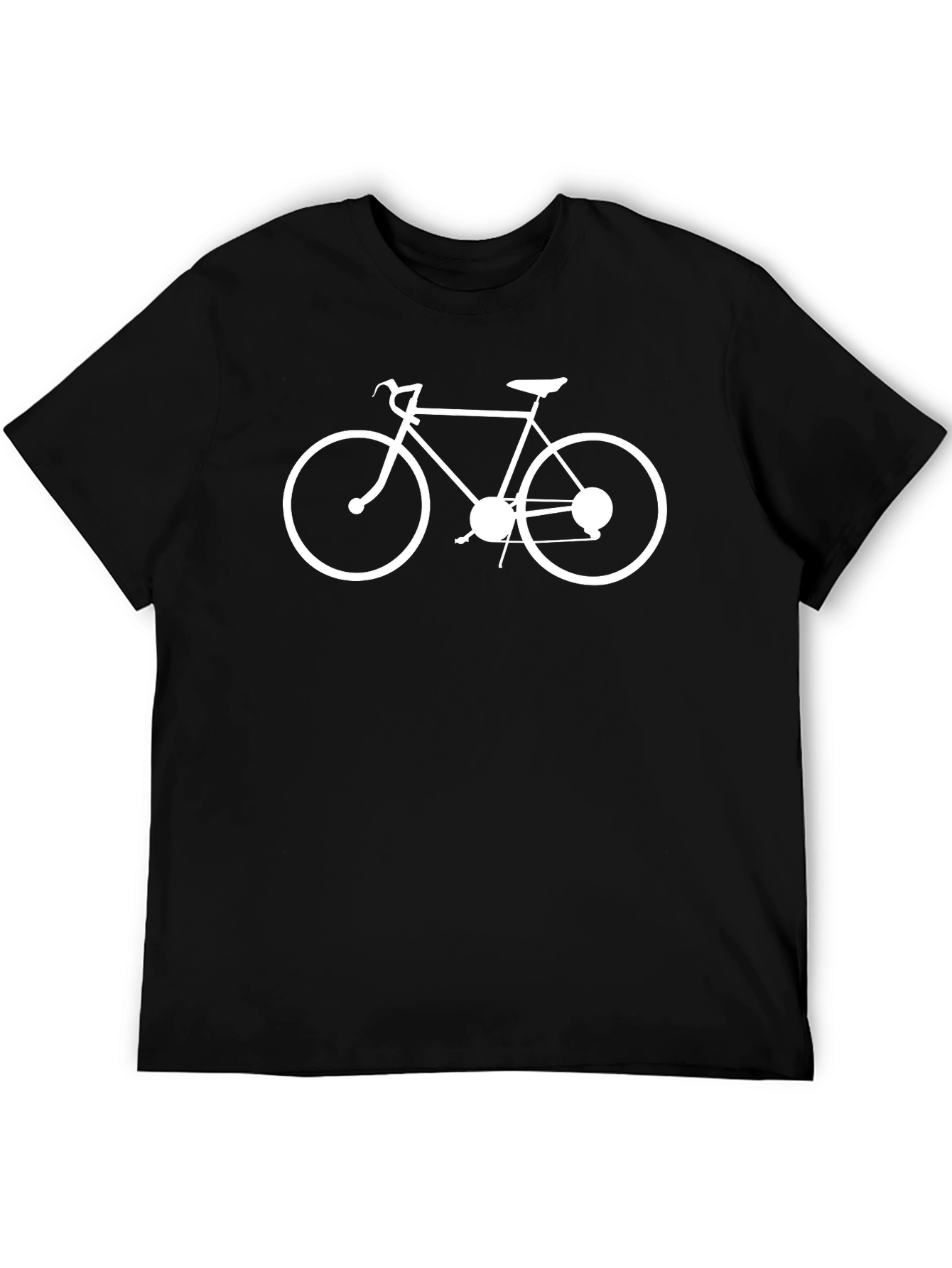 Black Black Bicycle Graphic T-Shirt - Casual Ride Style view 5