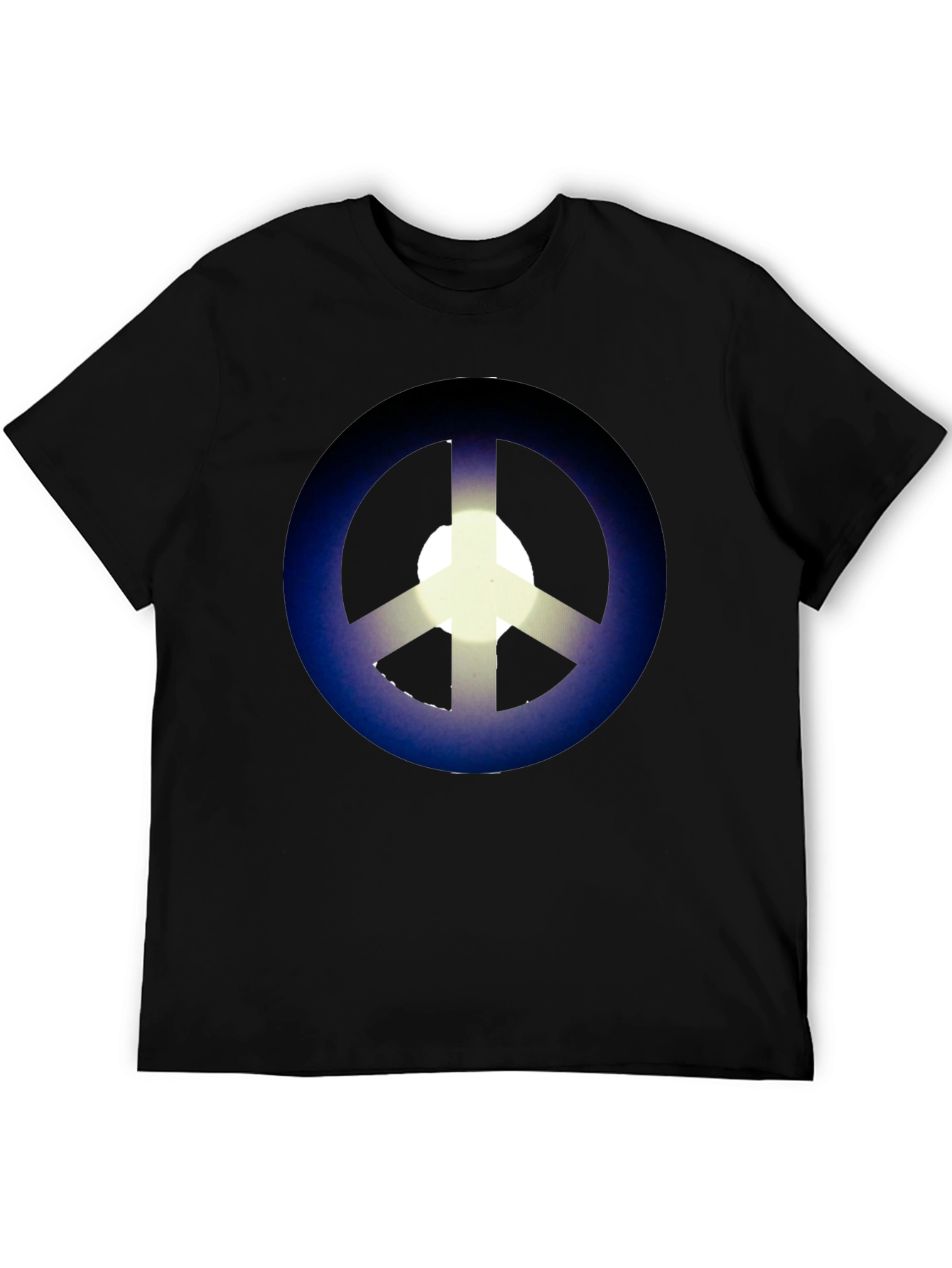 Black Peace Sign Graphic T-Shirt - Black view 5