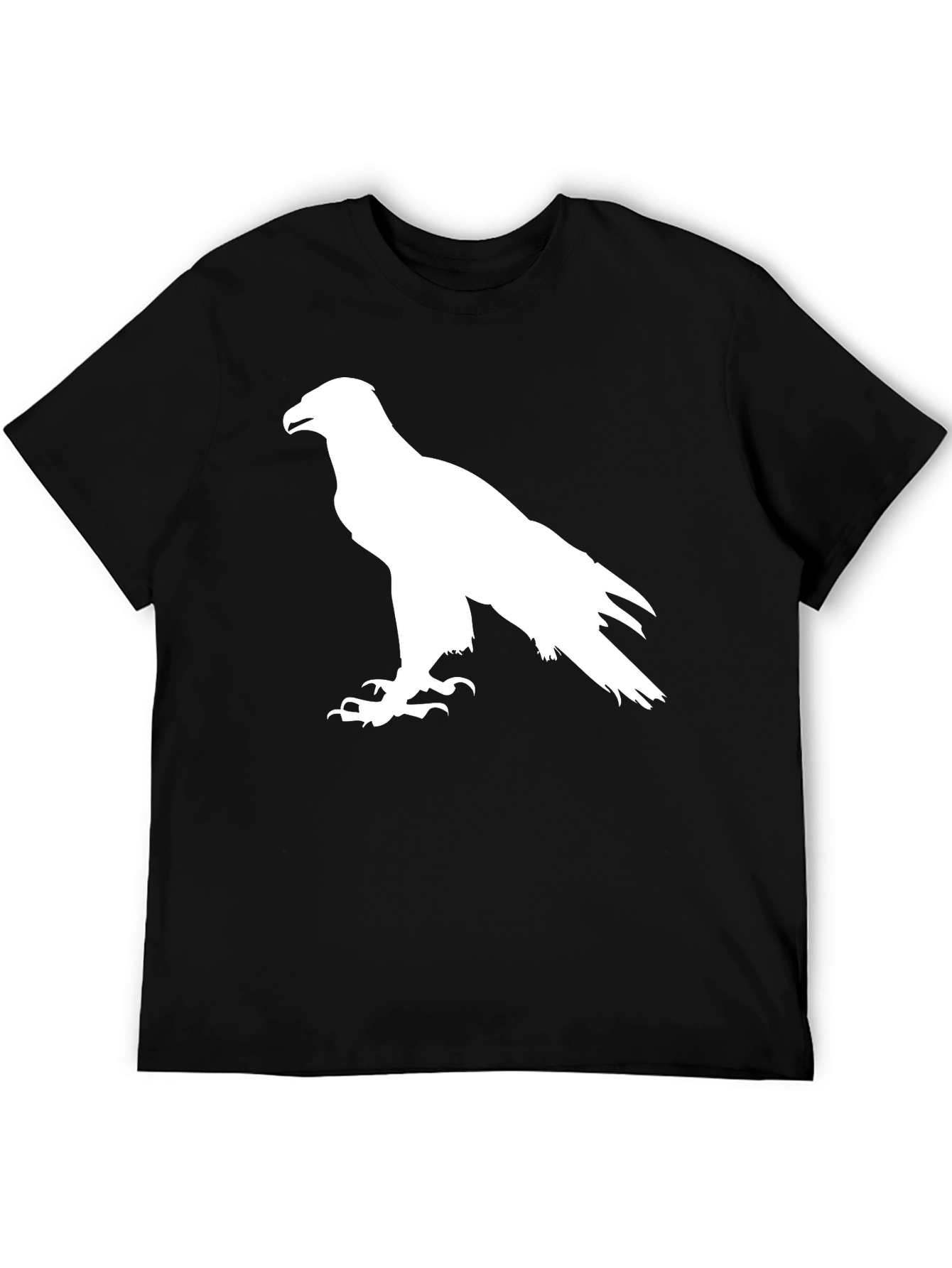 Black Eagle Silhouette Graphic Tee - Black view 5