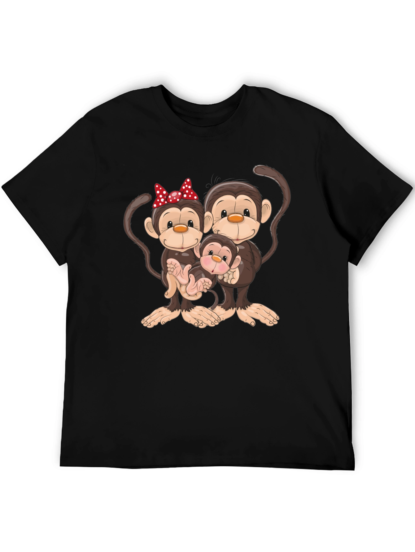 Black Monkey Family Graphic Tee view 5
