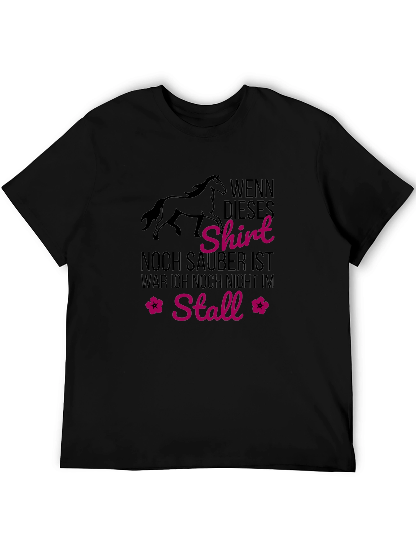 Black Horse Stall T-Shirt - Equestrian Lover's Tee view 5