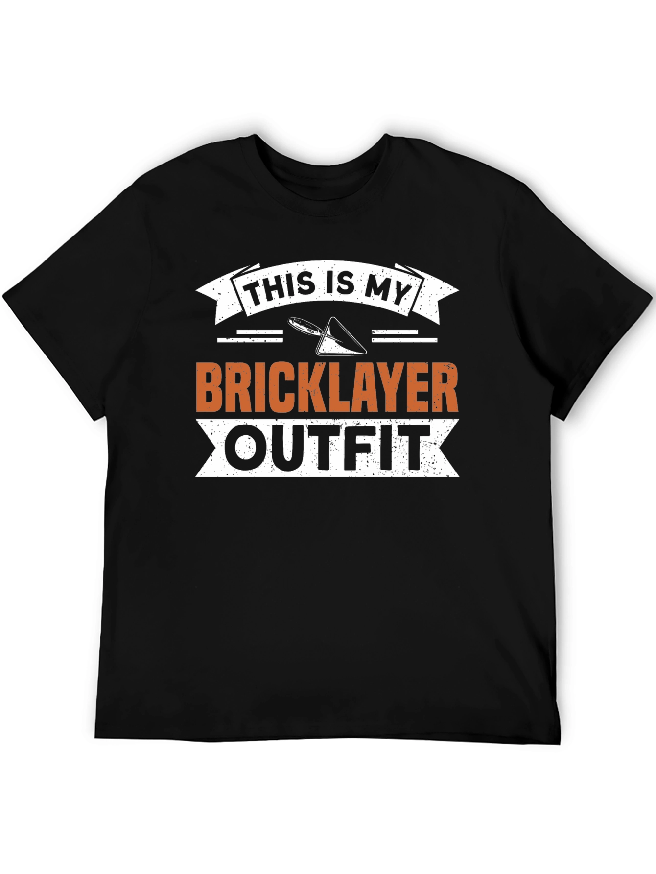 Black Bricklayer Outfit T-Shirt - Funny Construction Worker Tee view 5