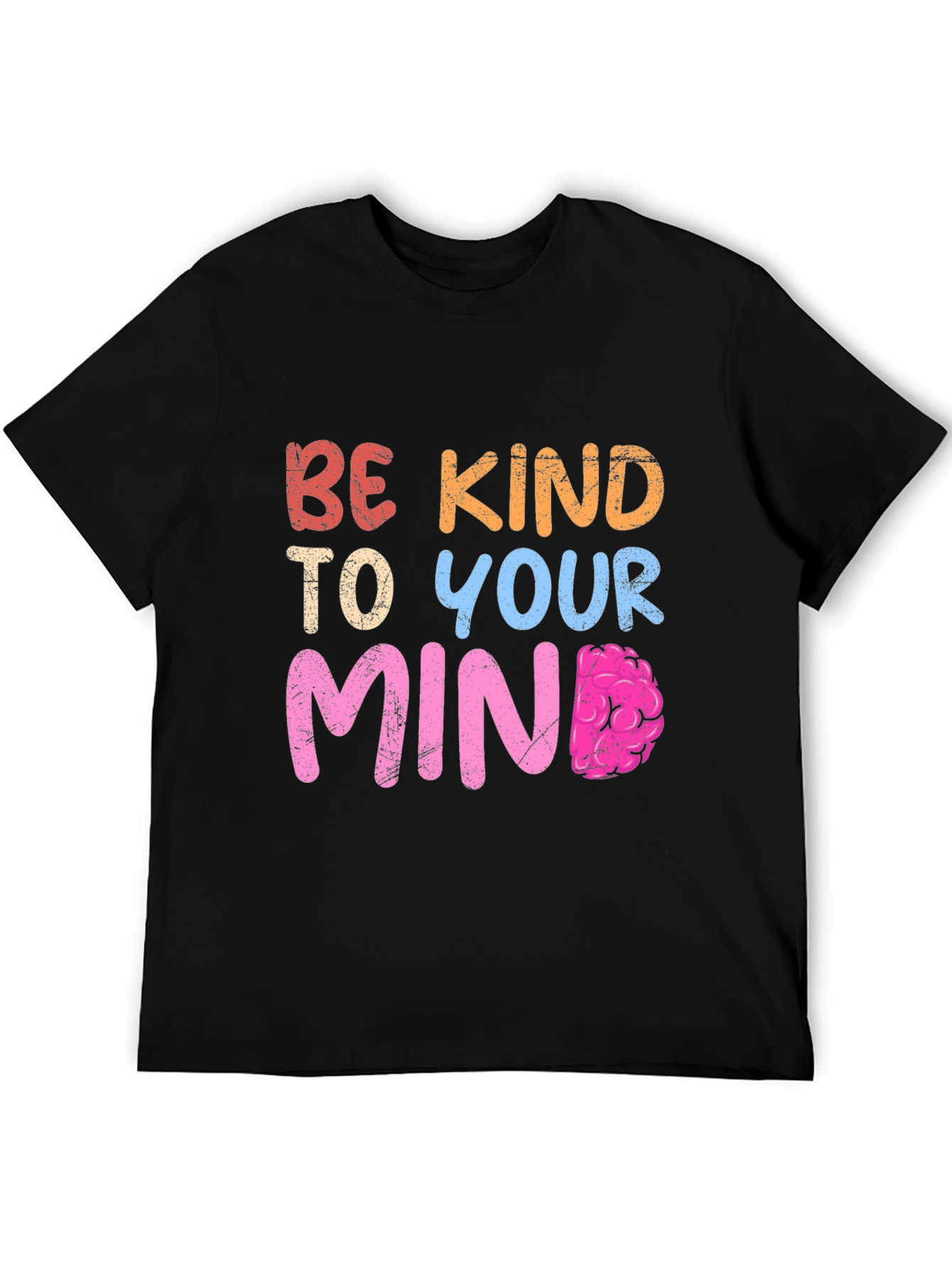 Black Be Kind To Your Mind T-Shirt view 5