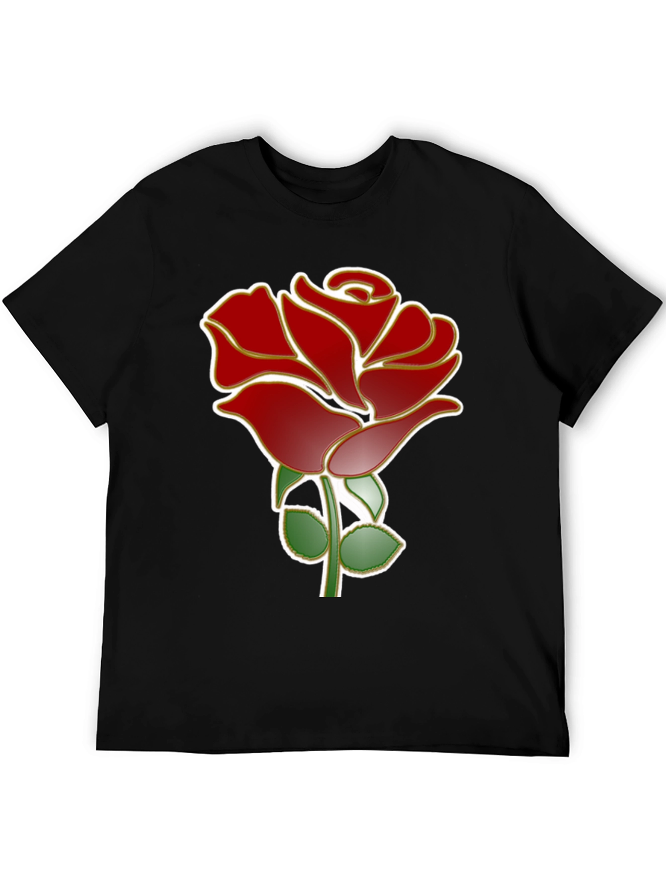 Black Rose Graphic T-Shirt - Stylish Black Tee view 5