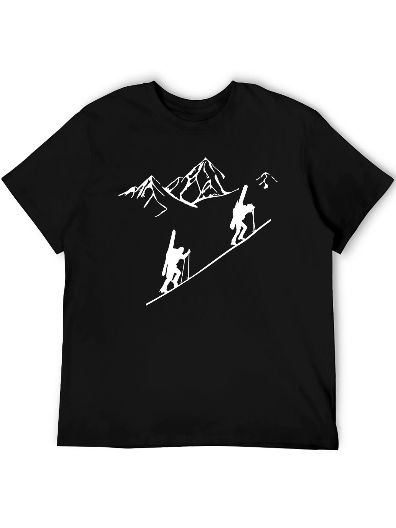 Black Mountain Climber Graphic T-Shirt - Black view 5