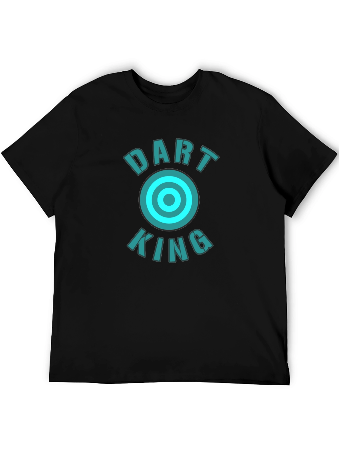 Black Dart King Graphic T-Shirt - Cool Design view 5