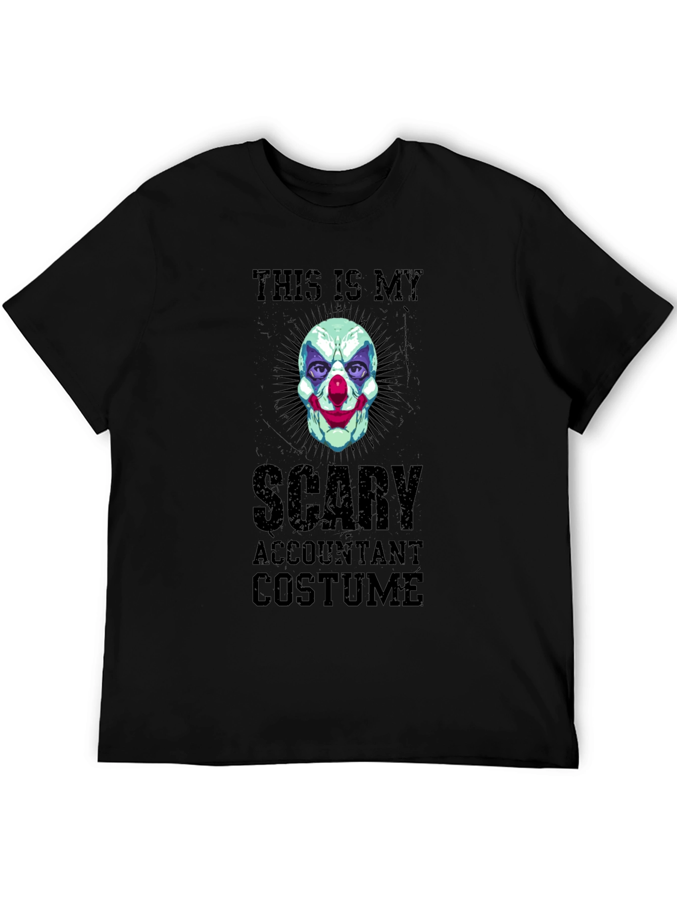 Black Scary Accountant Costume T-Shirt view 5