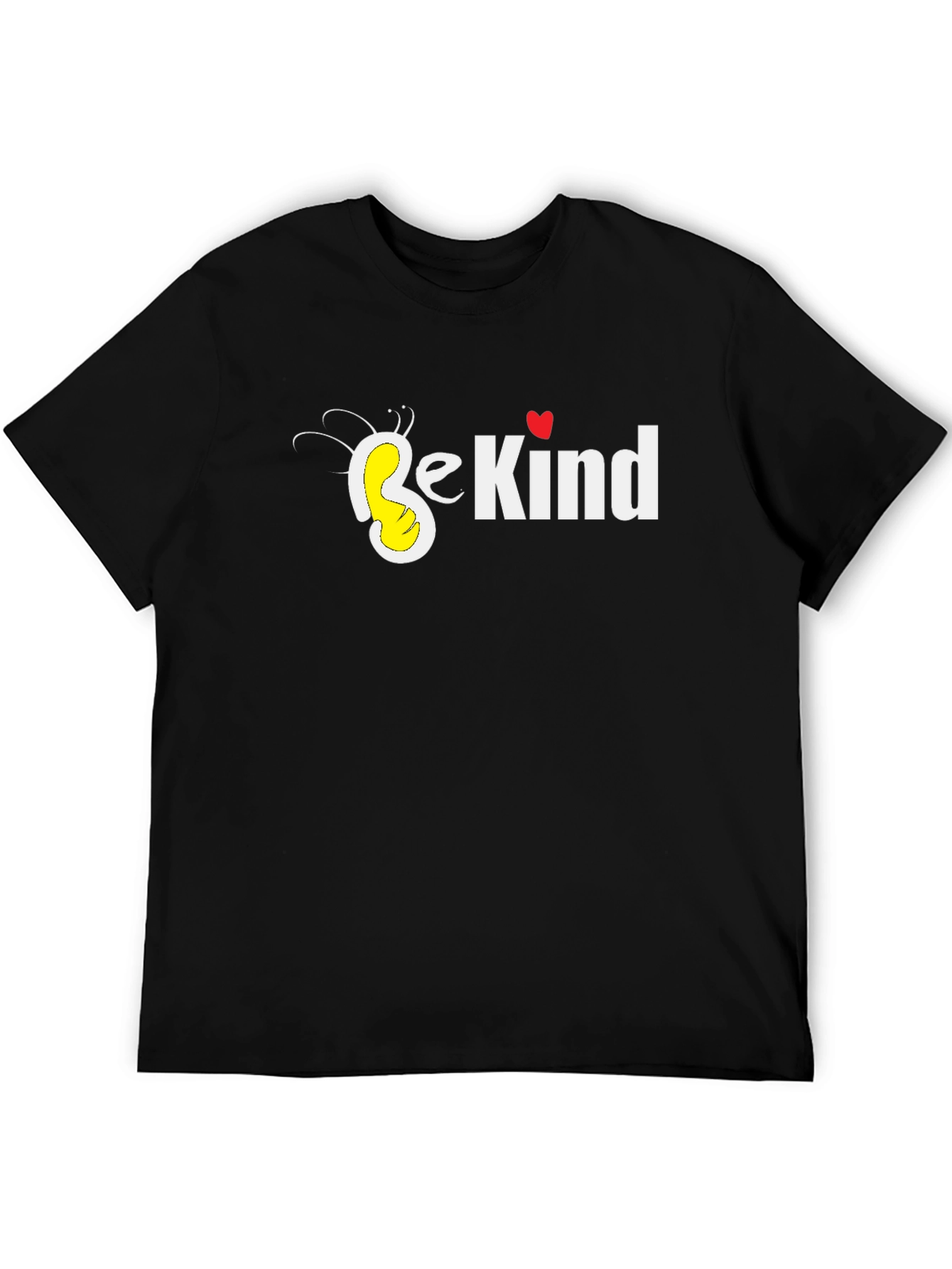 Black Be Kind Bee Heart Black T-Shirt view 5