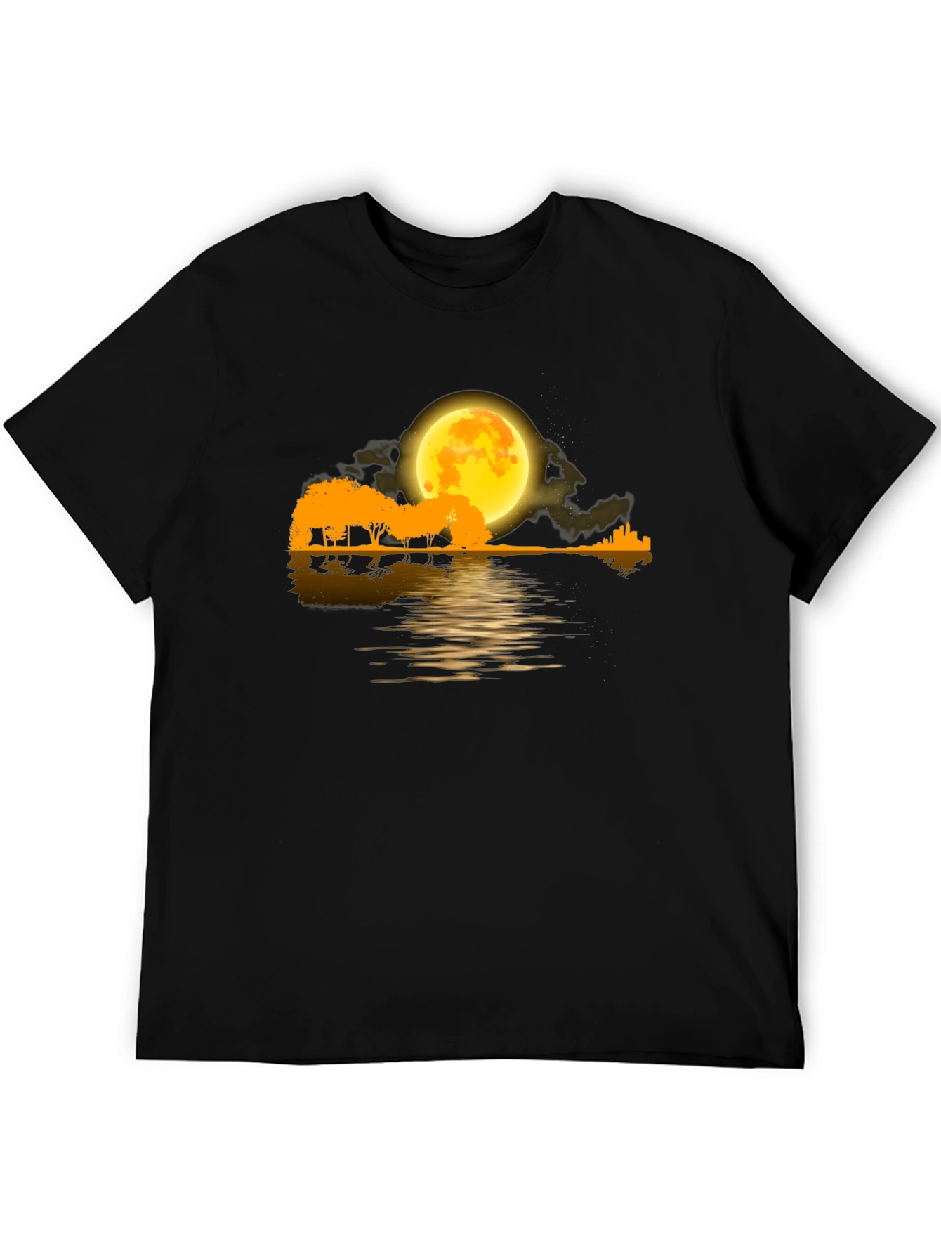 Black Moonlight Guitar T-Shirt view 5