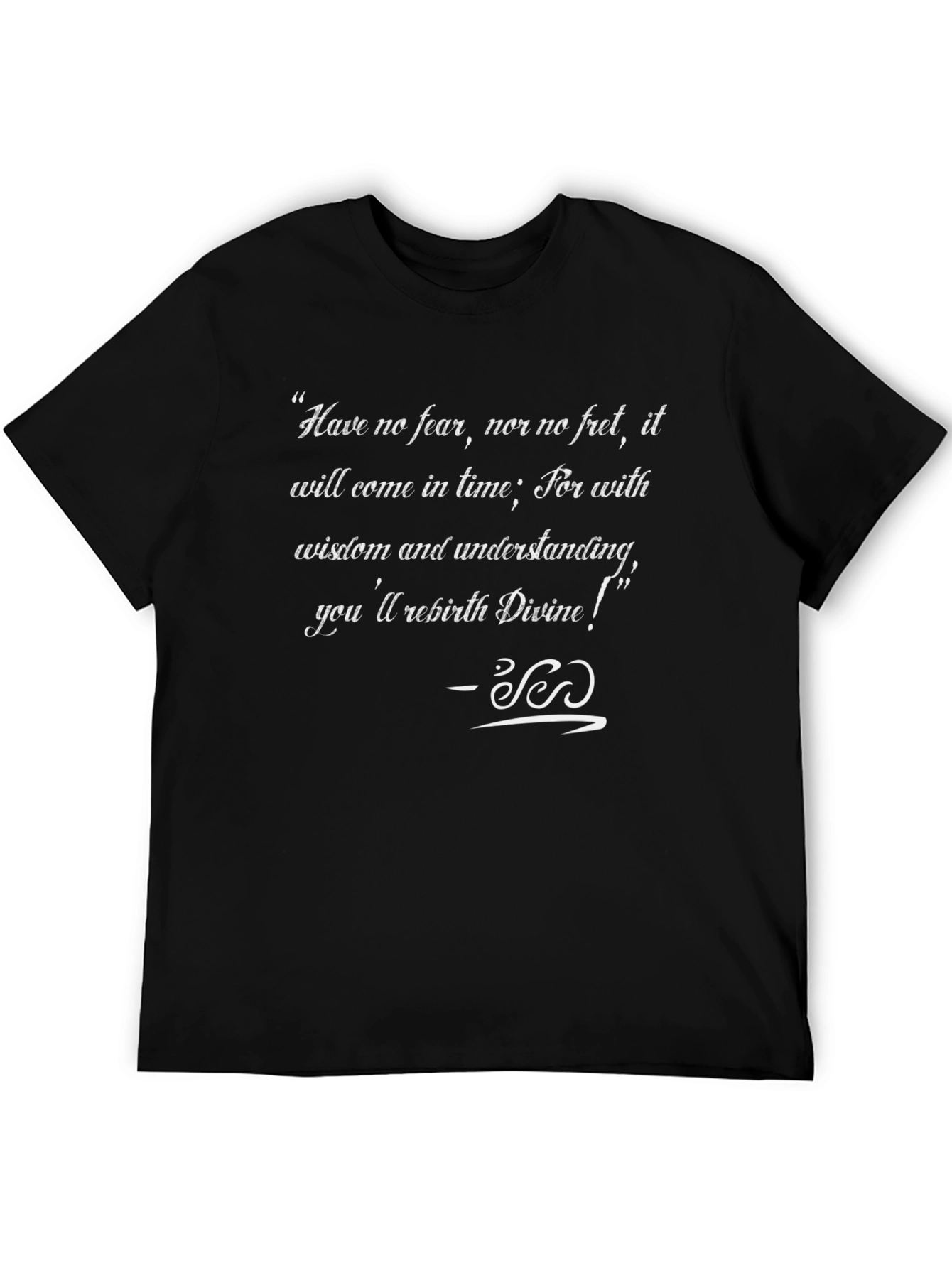 Black Inspirational Quote Black T-Shirt - Wisdom & Understanding view 5