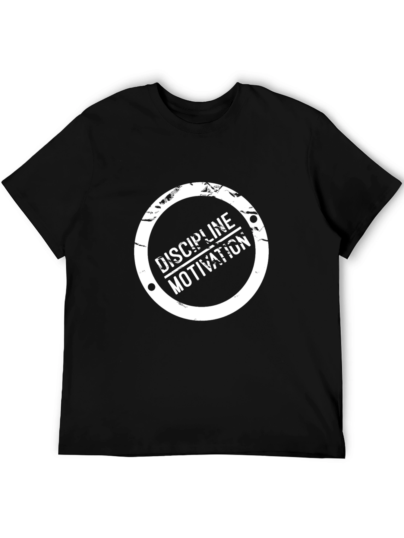 Black Discipline Motivation Graphic Tee view 5