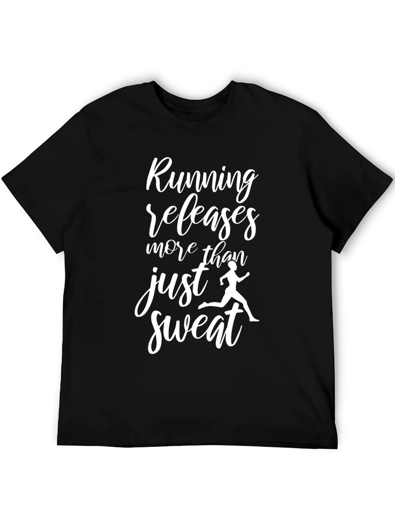 Black Running Releases More Than Sweat Black T-Shirt view 5
