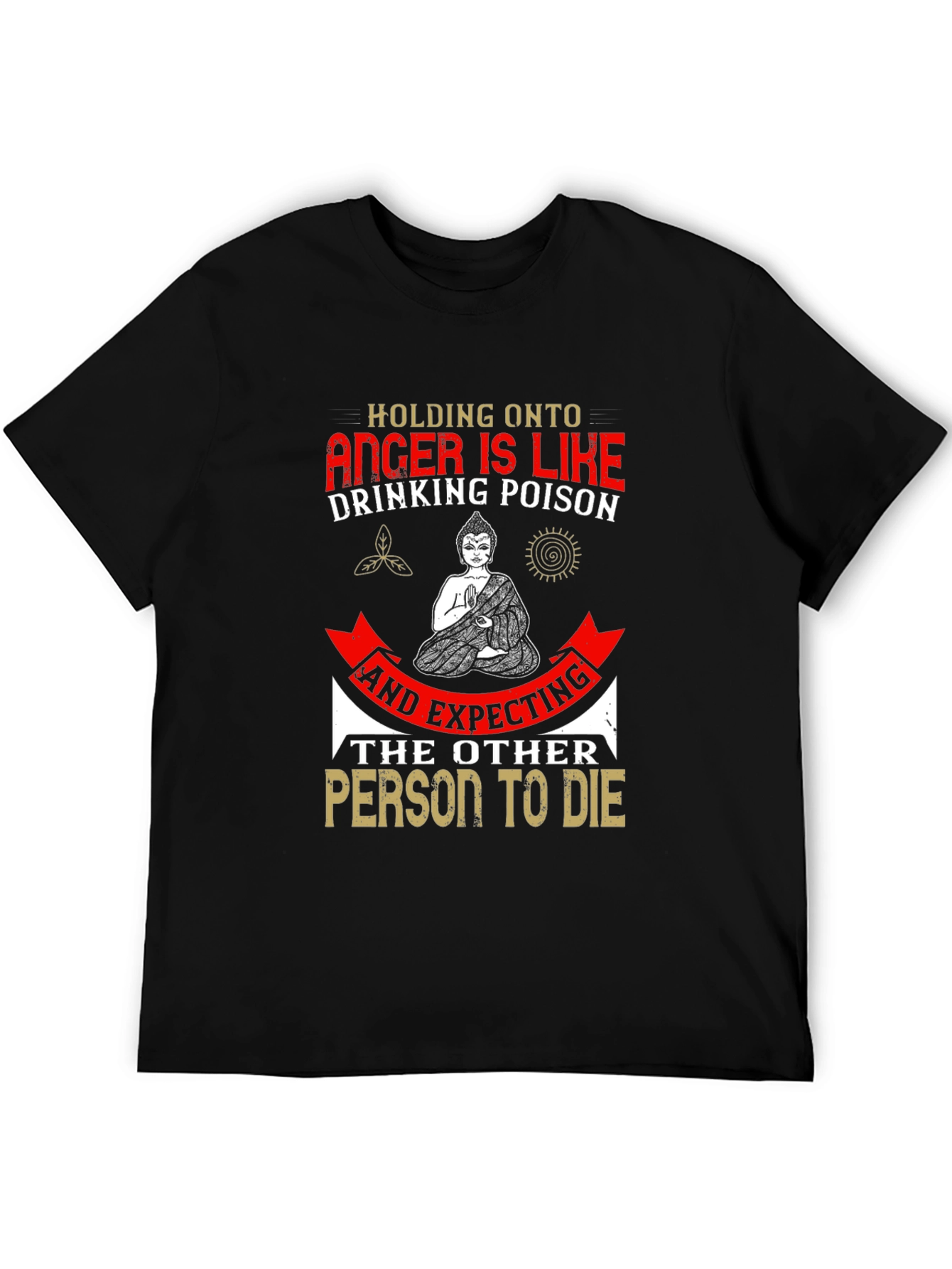 Black Anger is Like Drinking Poison Graphic Tee view 5