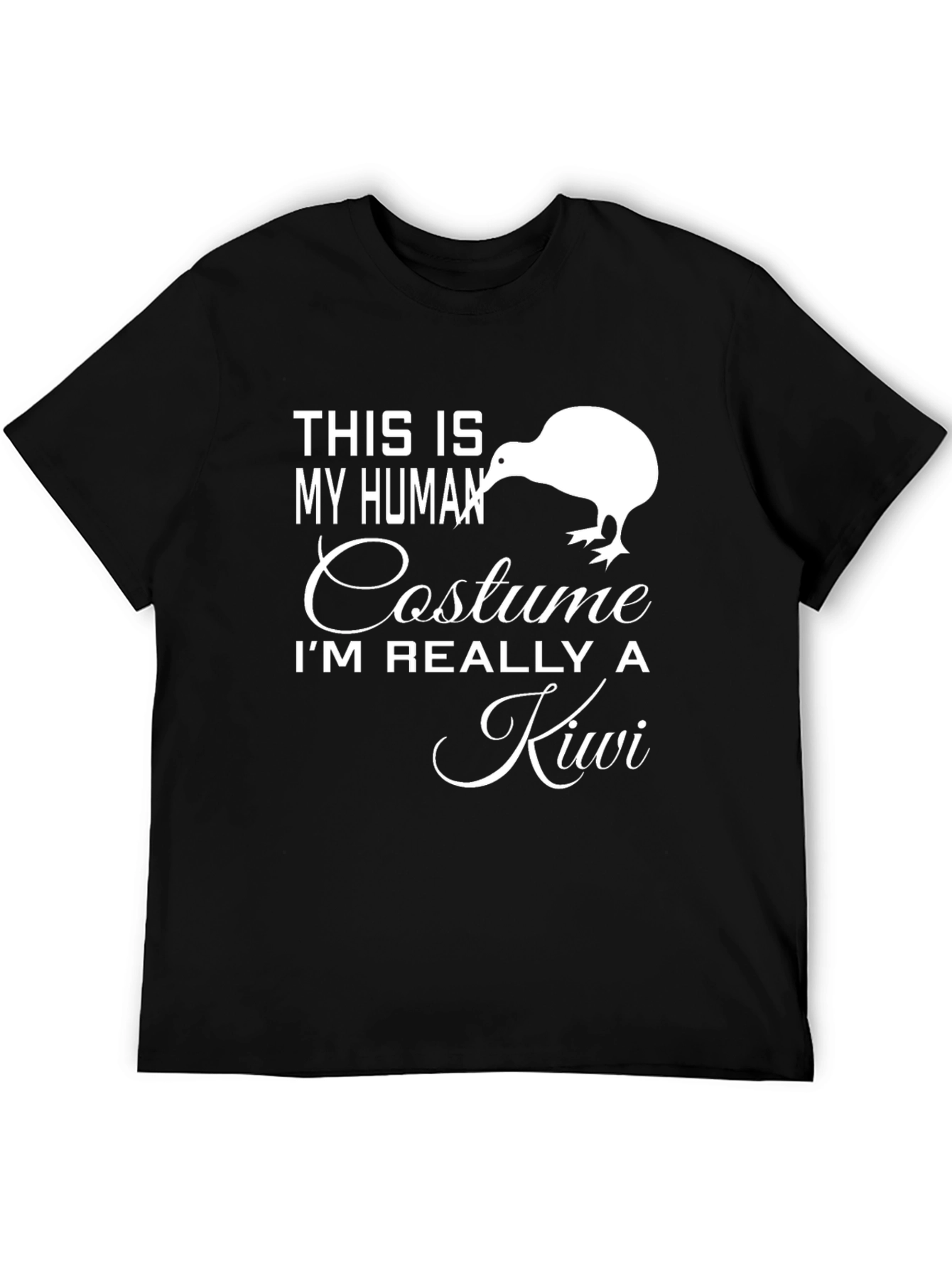 Black Human Costume - Kiwi T-Shirt view 5
