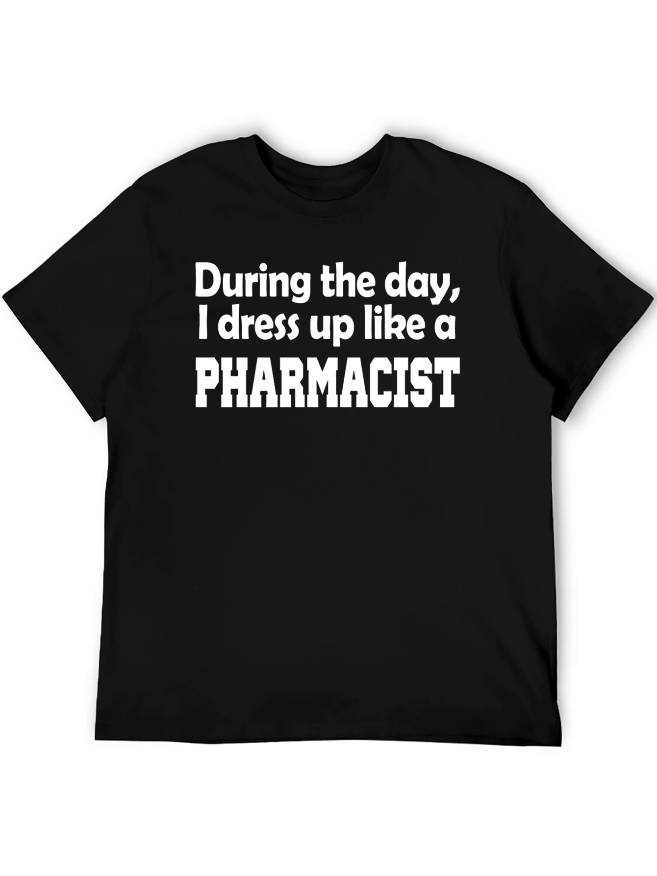Black Pharmacist T-Shirt - Dress Up Funny Tee view 5