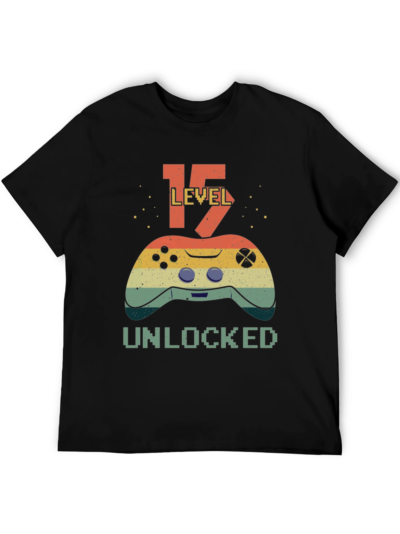 Level 15 Unlocked T-Shirt - Gamer Birthday Tee - 5