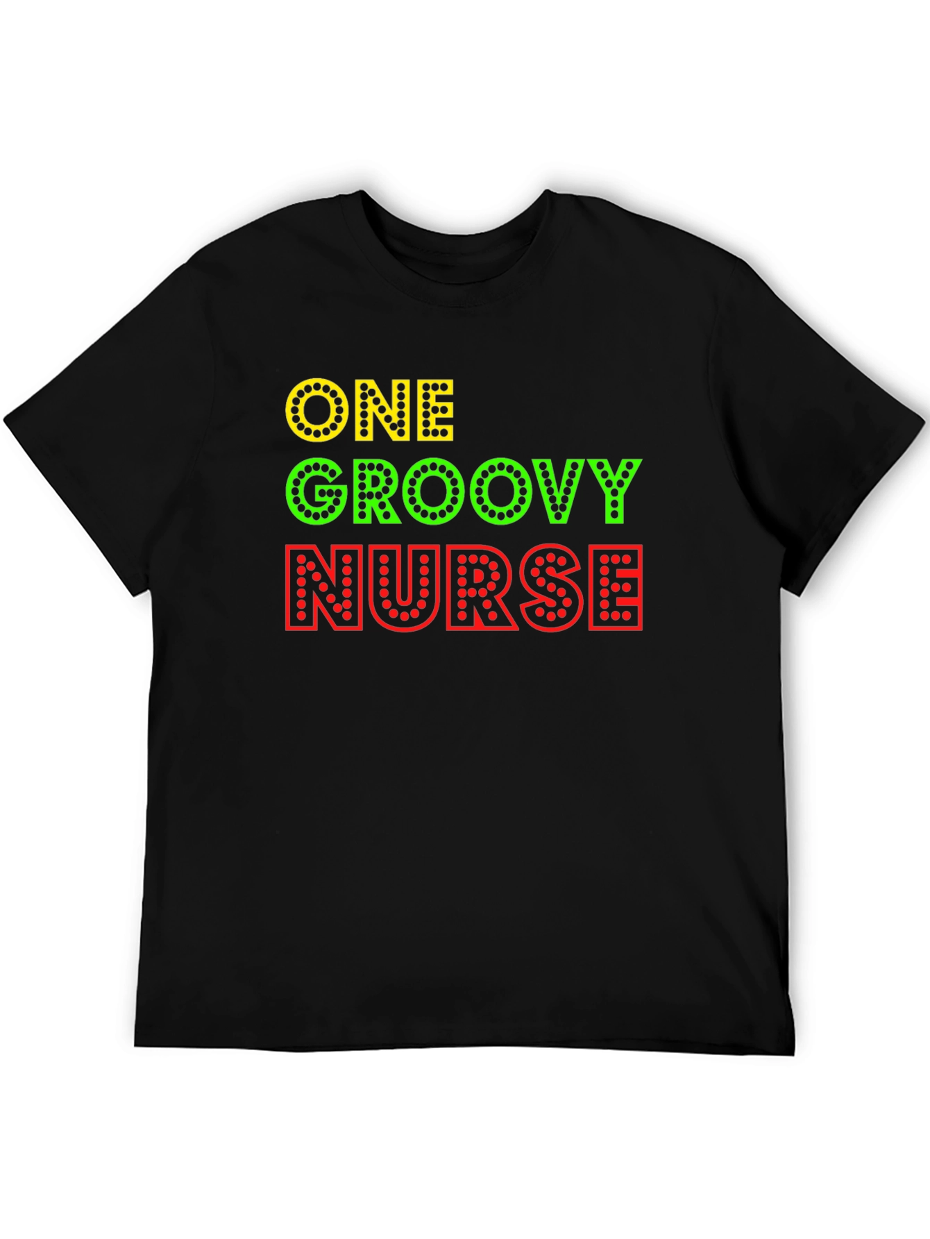 Black One Groovy Nurse Graphic T-Shirt view 5