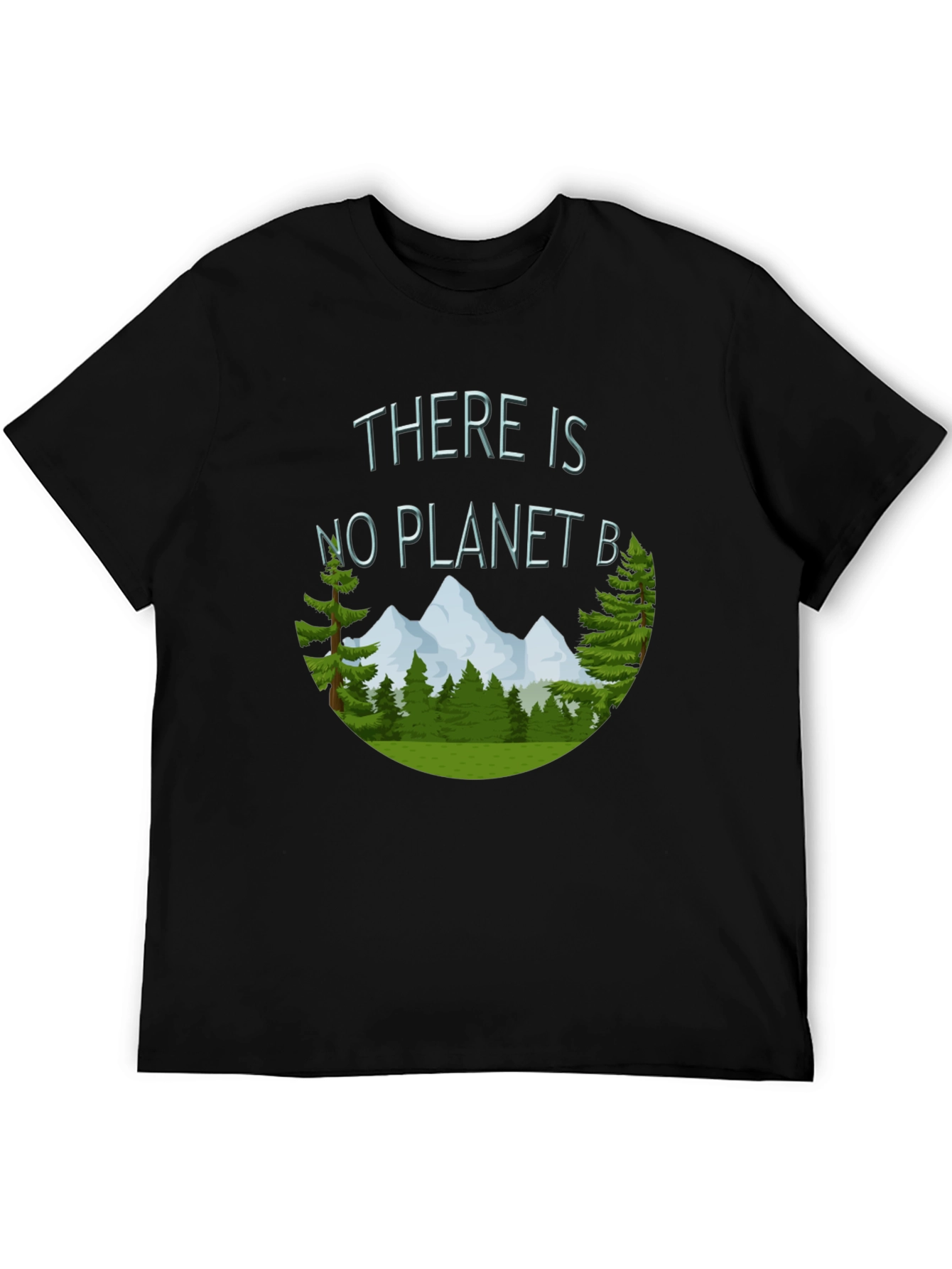 Black There is No Planet B Graphic Tee view 5
