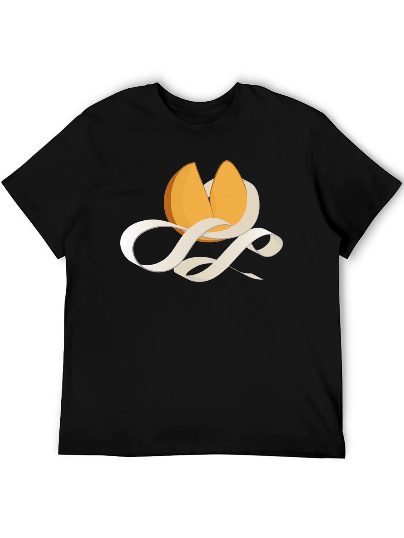 Black Fortune Cookie Graphic Tee - Mens Black T-Shirt view 5