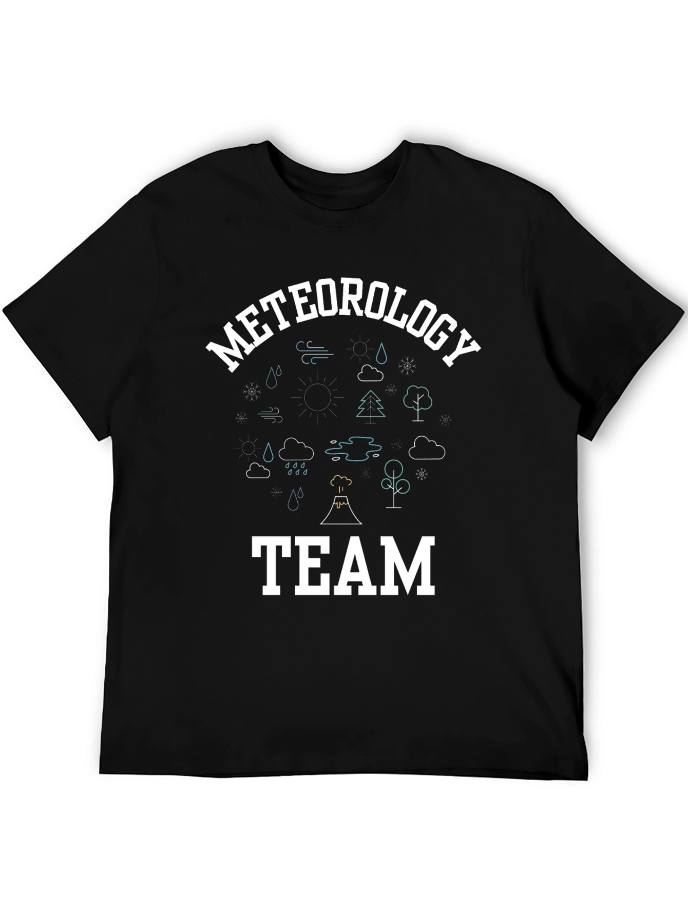 Black Meteorology Team Graphic T-Shirt view 5