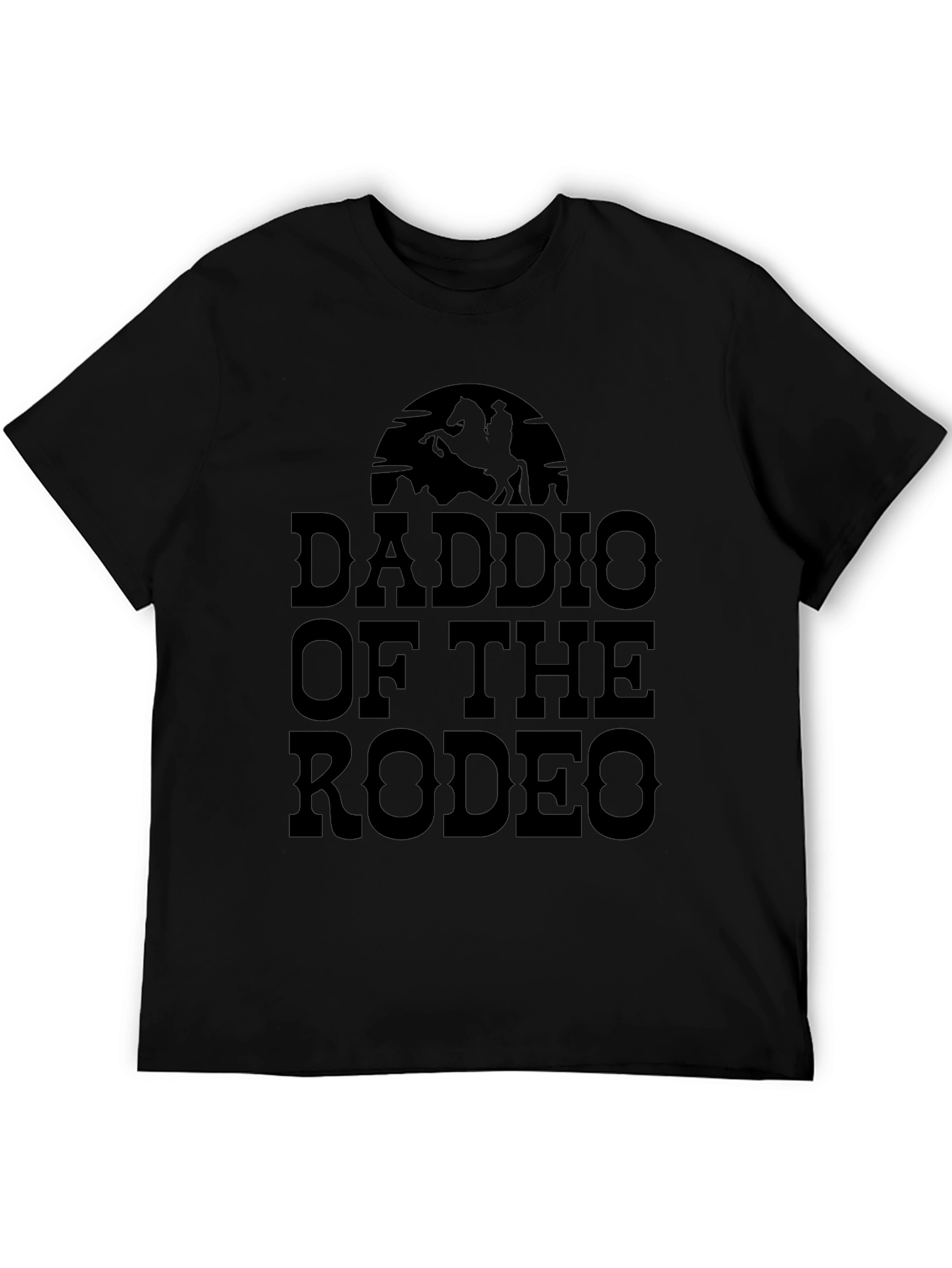 Black Daddio of the Rodeo Graphic Tee - Black Cotton view 5