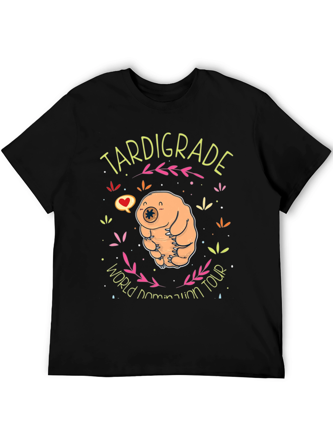 Black Tardigrade World Domination Tour Black T-Shirt view 5