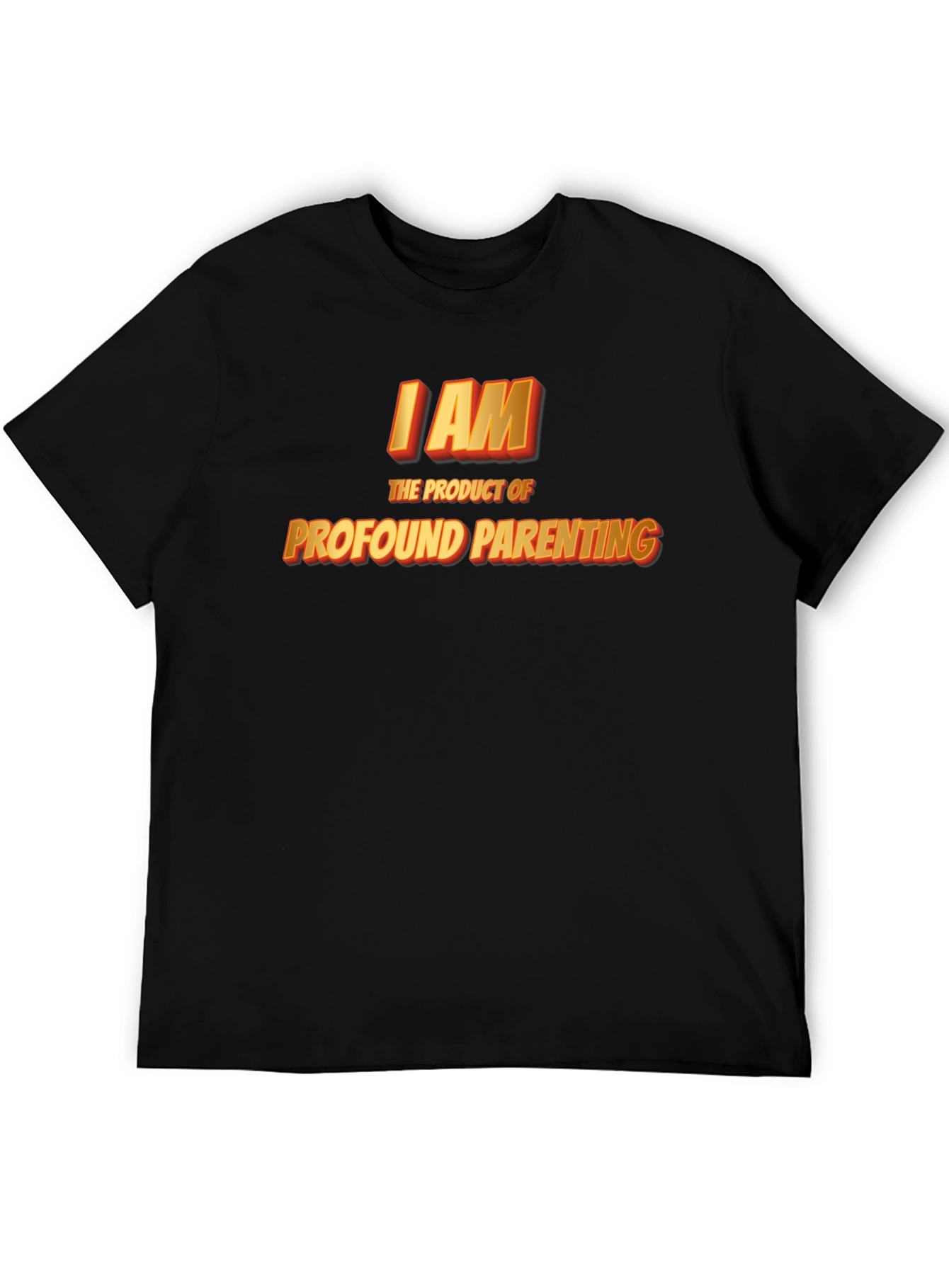 Black Profound Parenting Black T-Shirt view 5