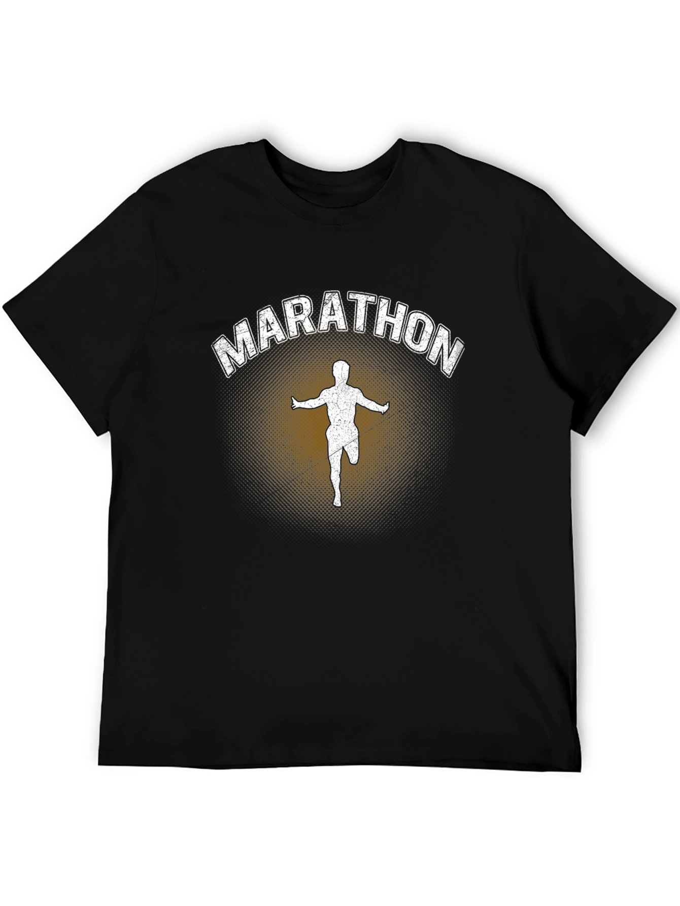 Black Marathon Runner Graphic Tee - Black view 5