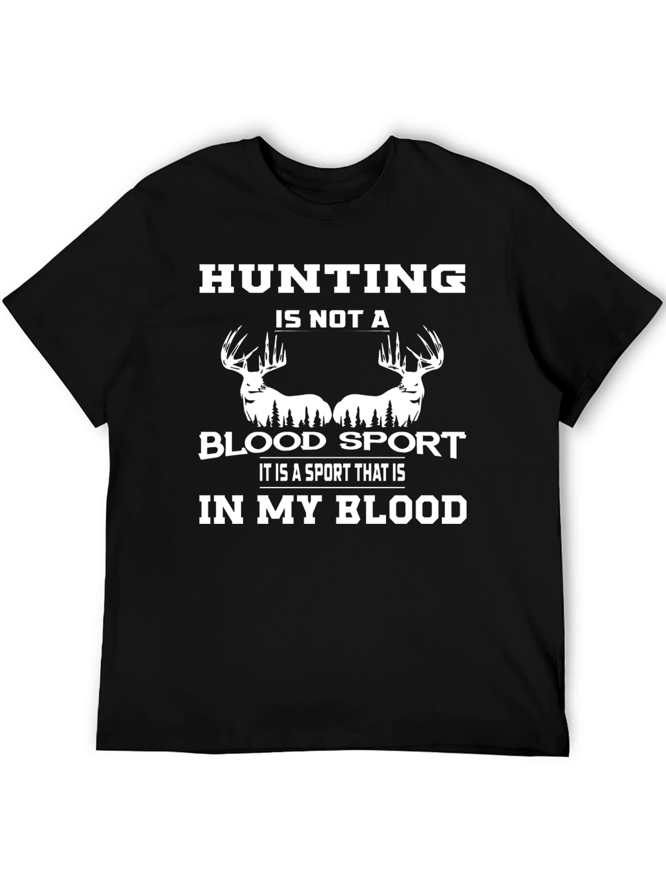 Black Hunting Is Not a Blood Sport Men's Graphic Tee view 5