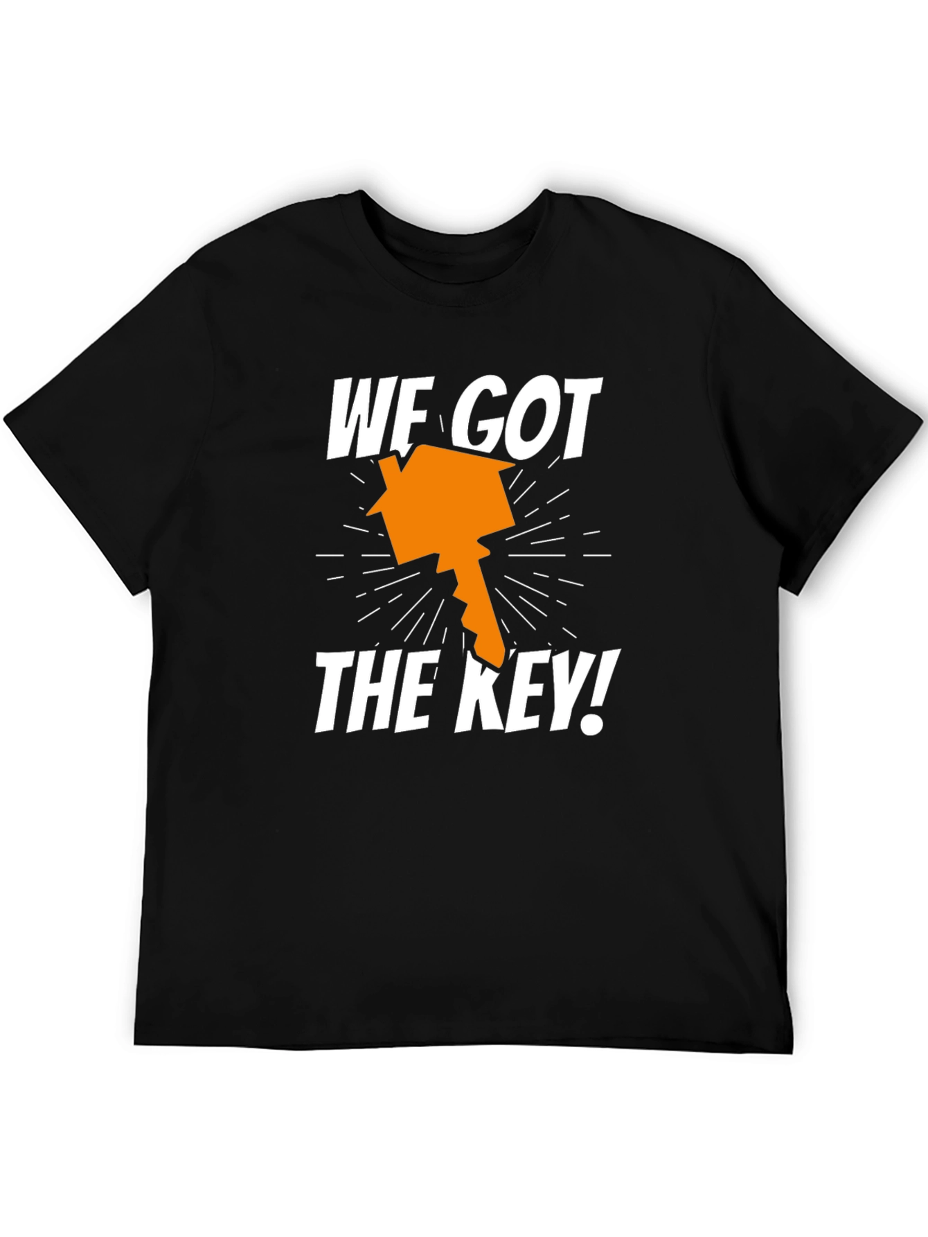 Black We Got The Key! Housewarming T-Shirt view 5