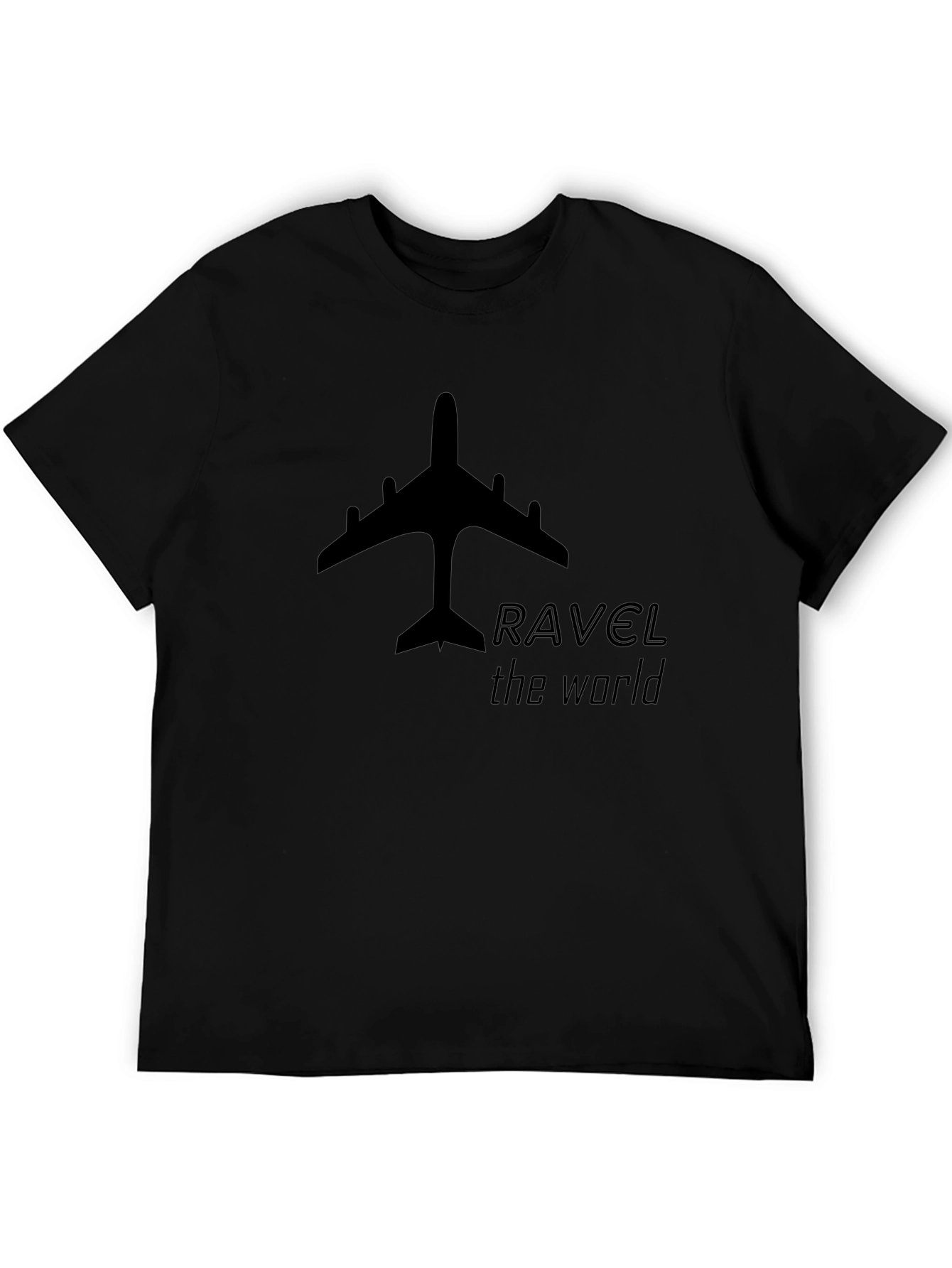 Black Travel the World Graphic Tee view 5