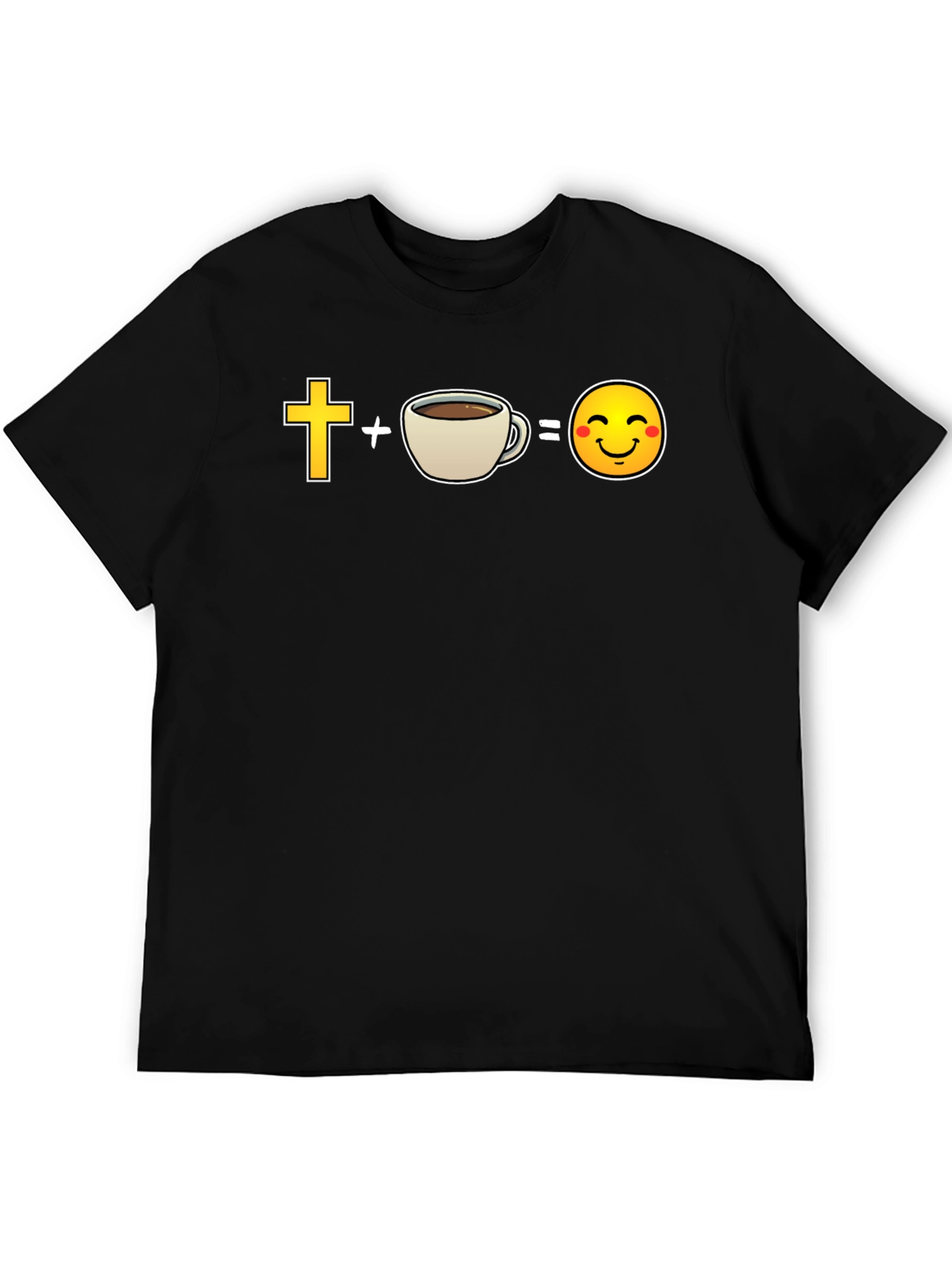 Black Christian Coffee Lover T-Shirt view 5
