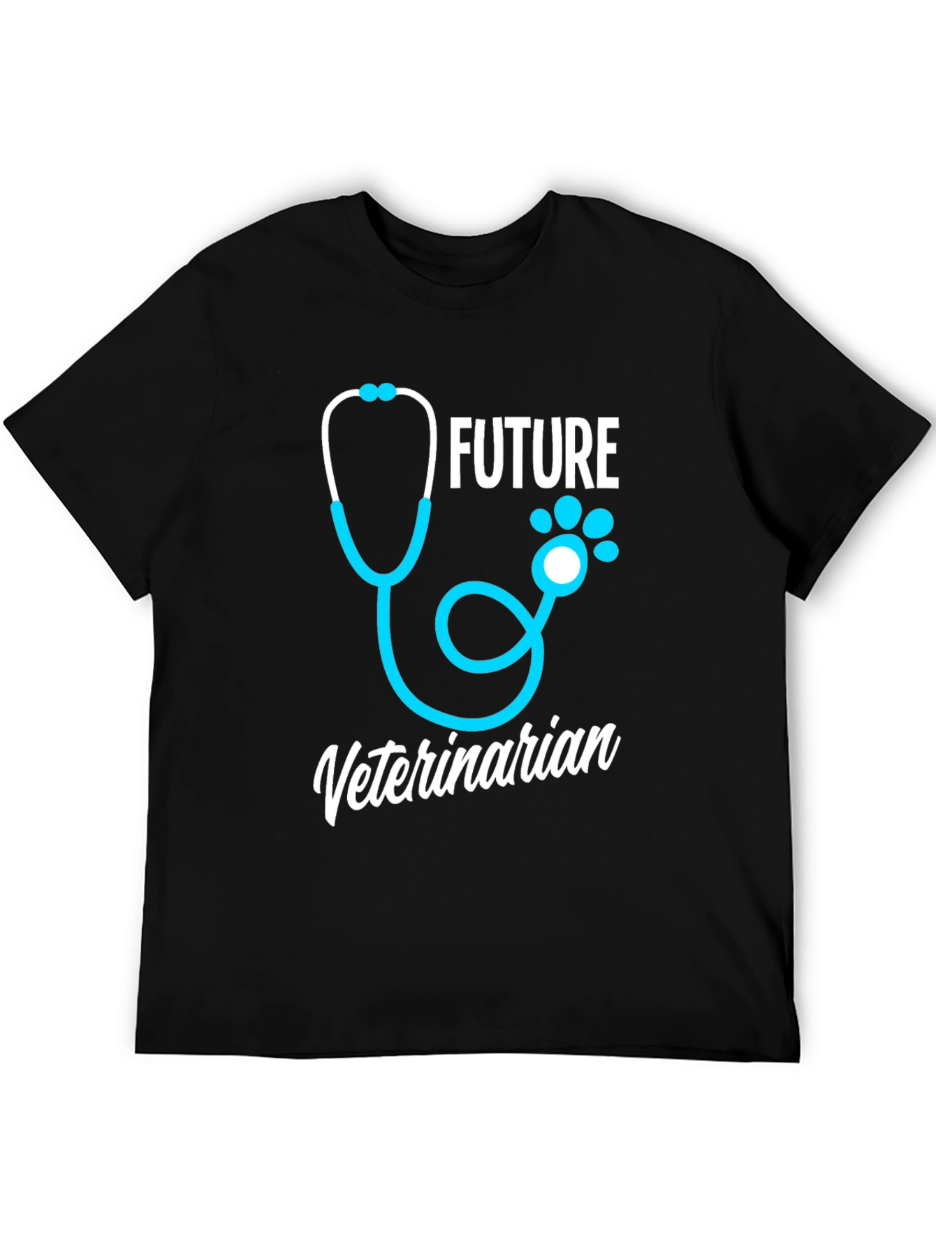Black Future Veterinarian T-Shirt view 5
