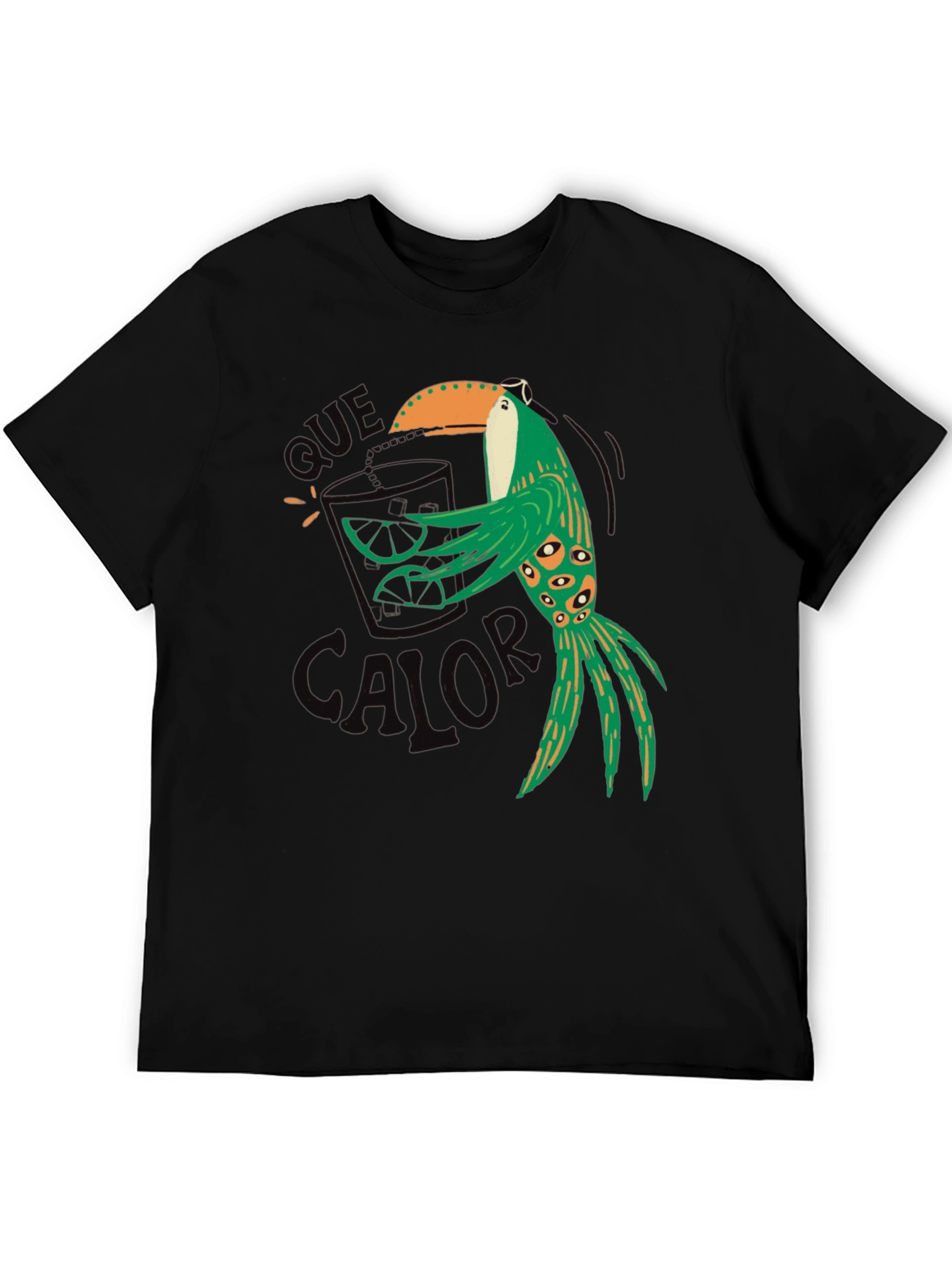 Black Tropical Toucan T-Shirt - Que Calor! view 5