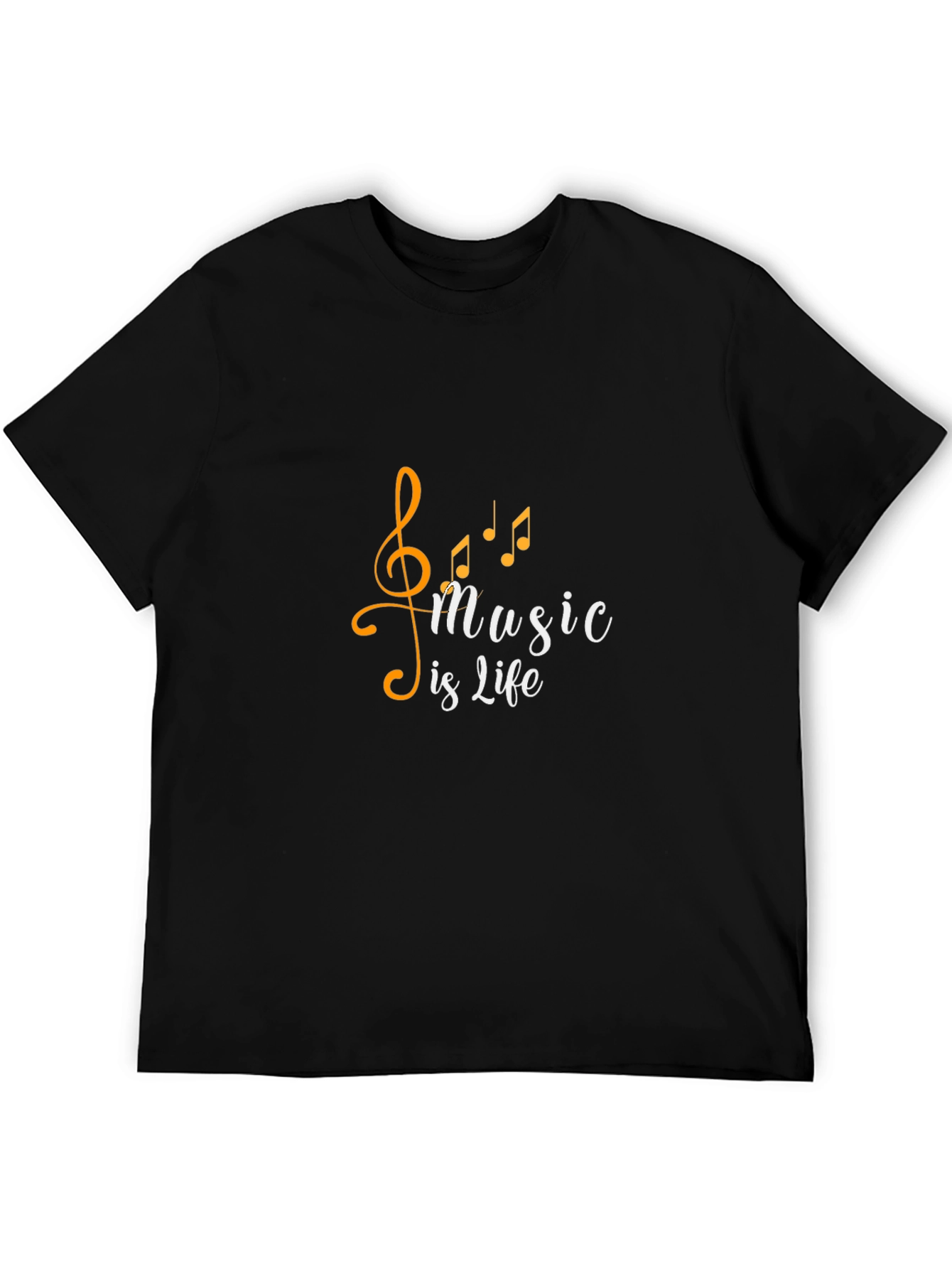 Black Music is Life T-Shirt - Stylish Black Tee view 5