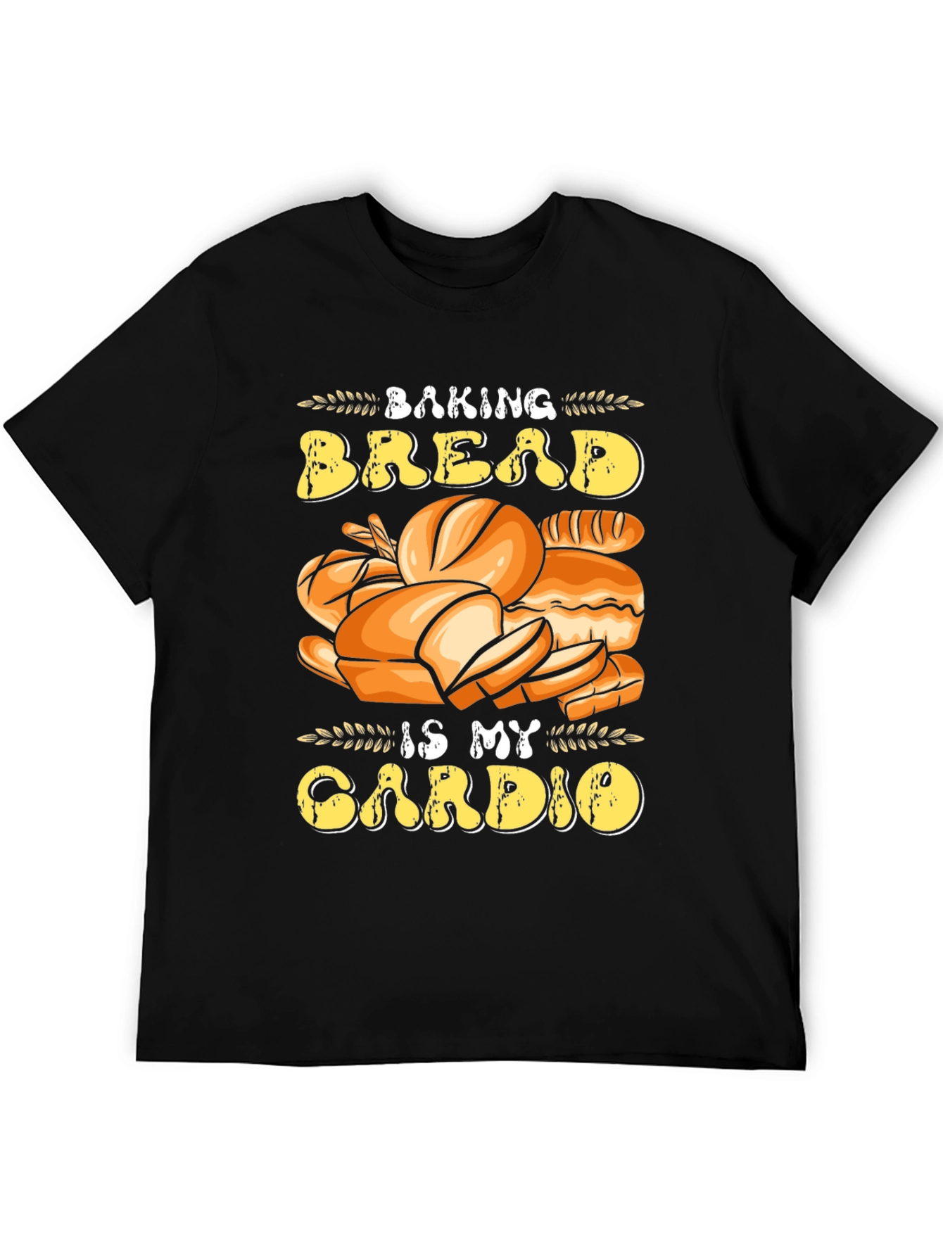 Black Baking Bread is My Cardio T-Shirt view 5