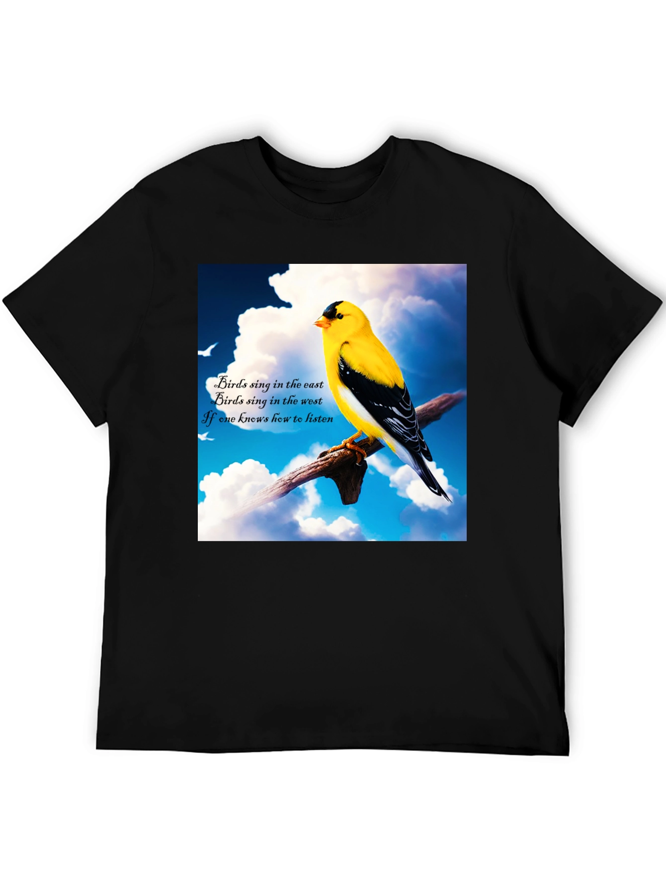 Birds Sing Graphic Tee - Nature Lover's T-Shirt - 5