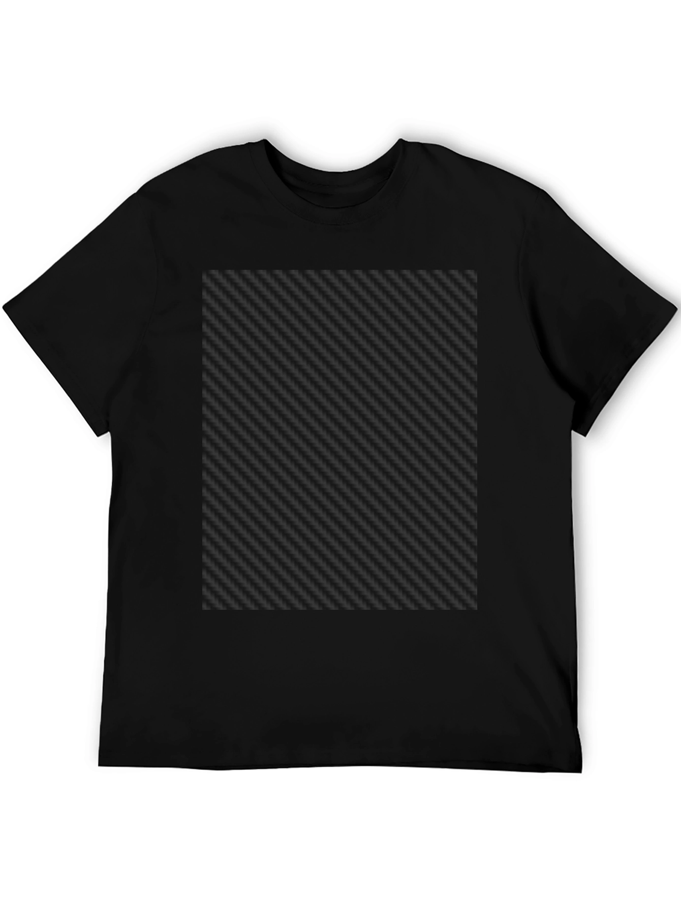 Black Black Carbon Fiber Patterned Tee Shirt view 5