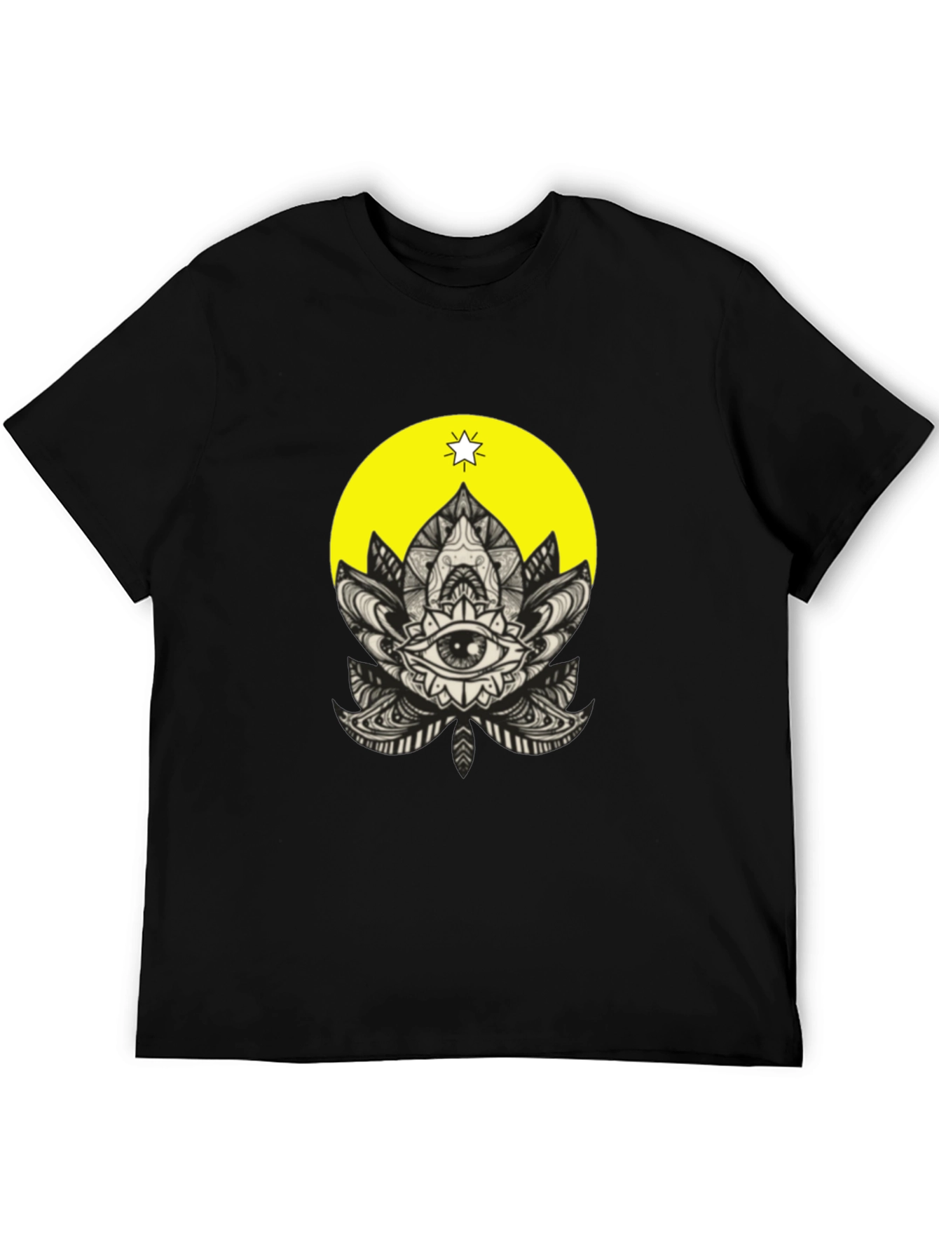 Black Eye of Illumination Graphic Tee - Black view 5