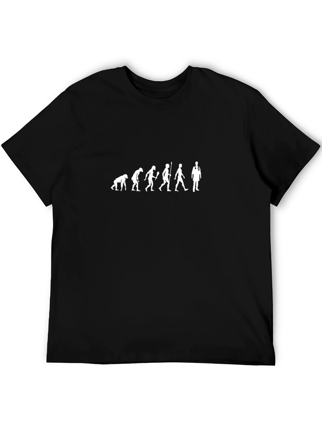 Black Evolution of Doctor Graphic T-Shirt view 5