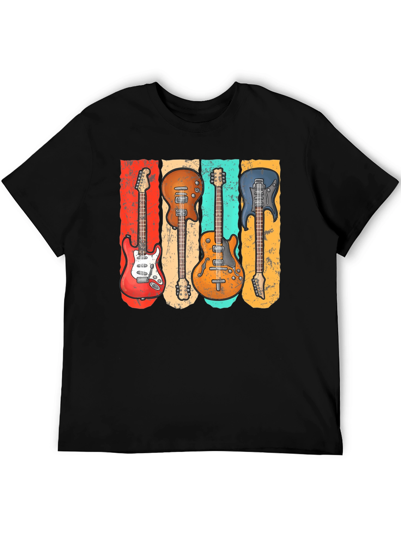Vintage Electric Guitar T-Shirt for Music Lovers - 5