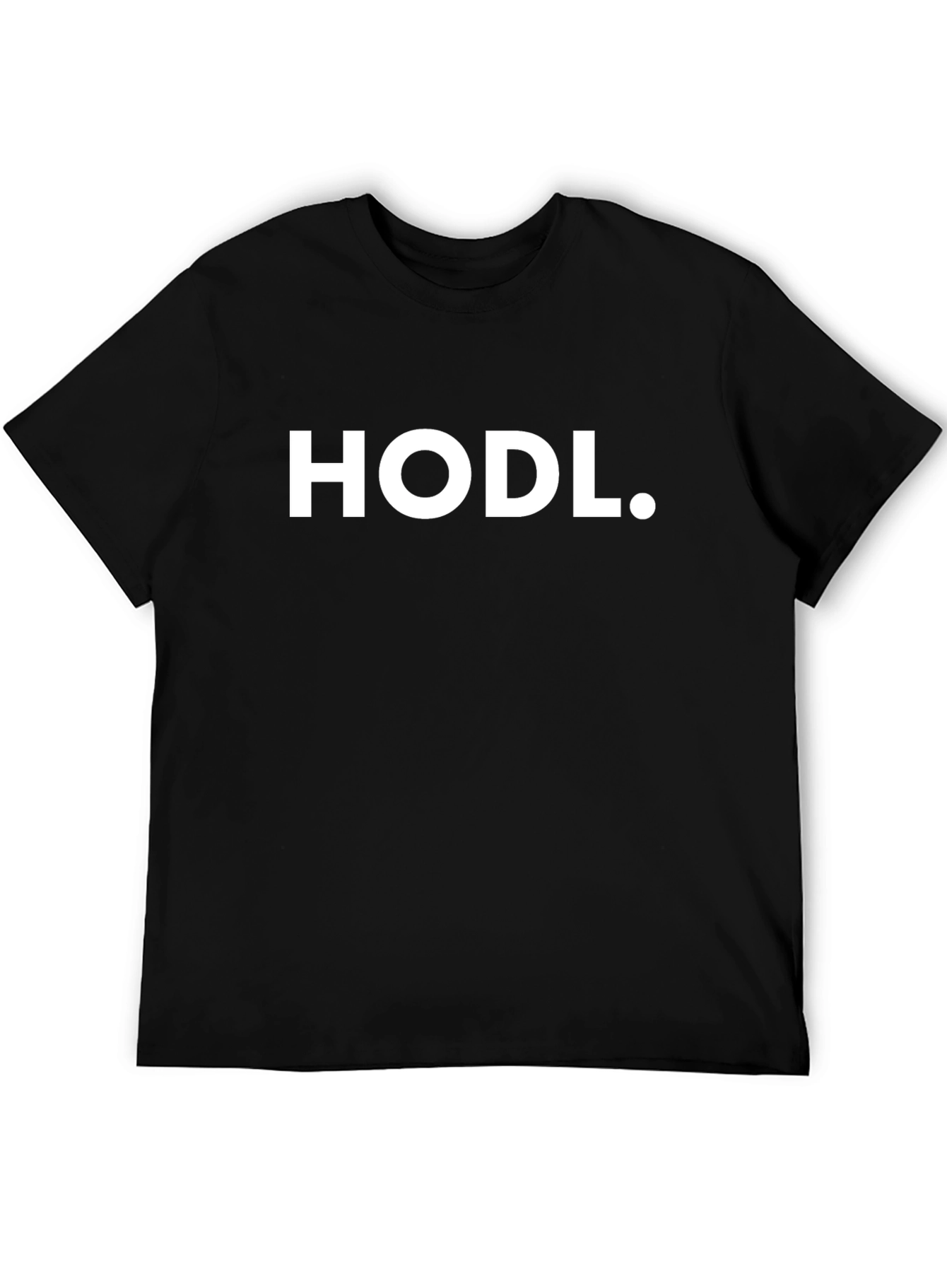 Black HODL Crypto T-Shirt - Black Cotton Blend view 5