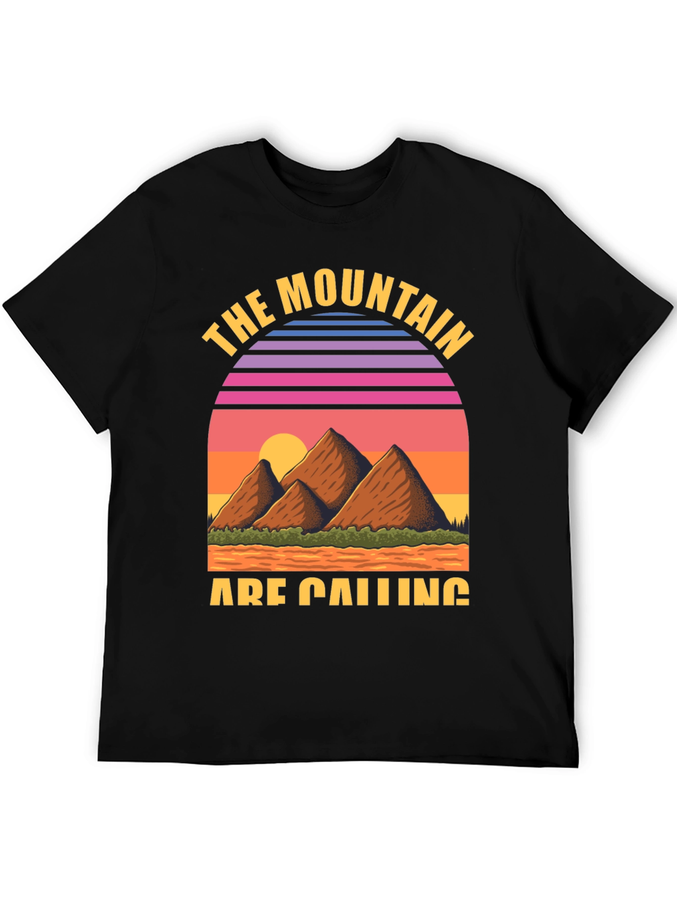 Black Mountain Calling Retro Graphic Tee view 5