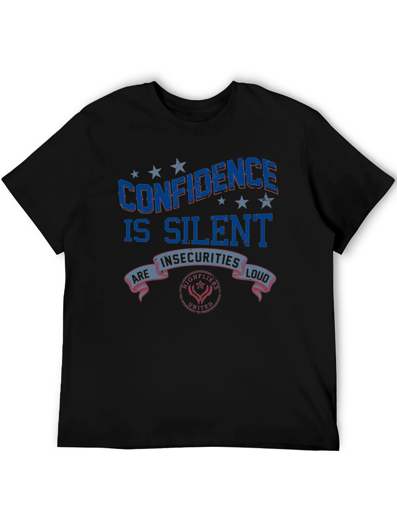 Black Confidence Is Silent Graphic Tee view 5