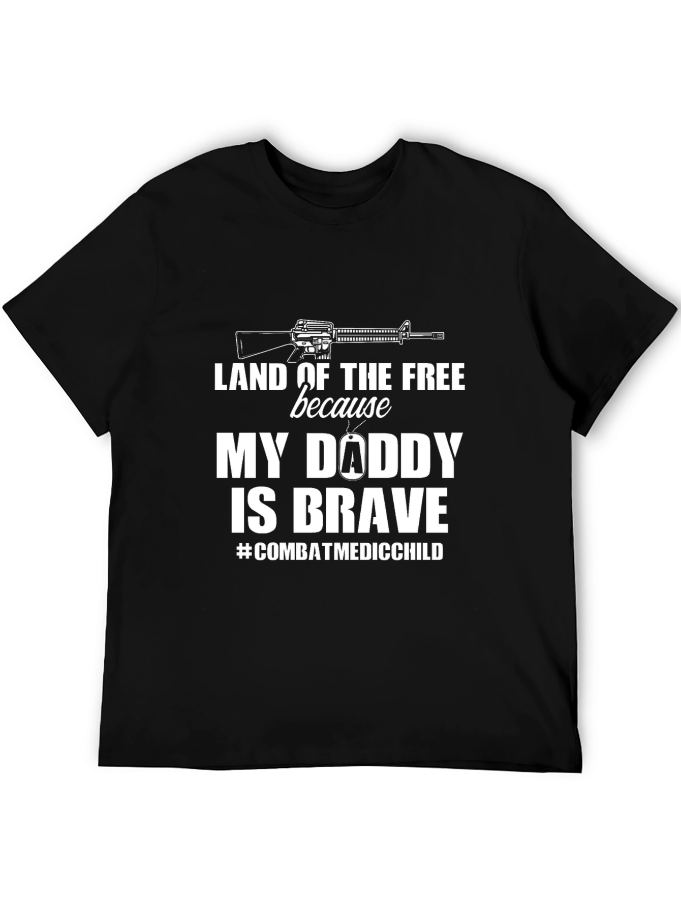 Black Land of the Free T-Shirt view 5